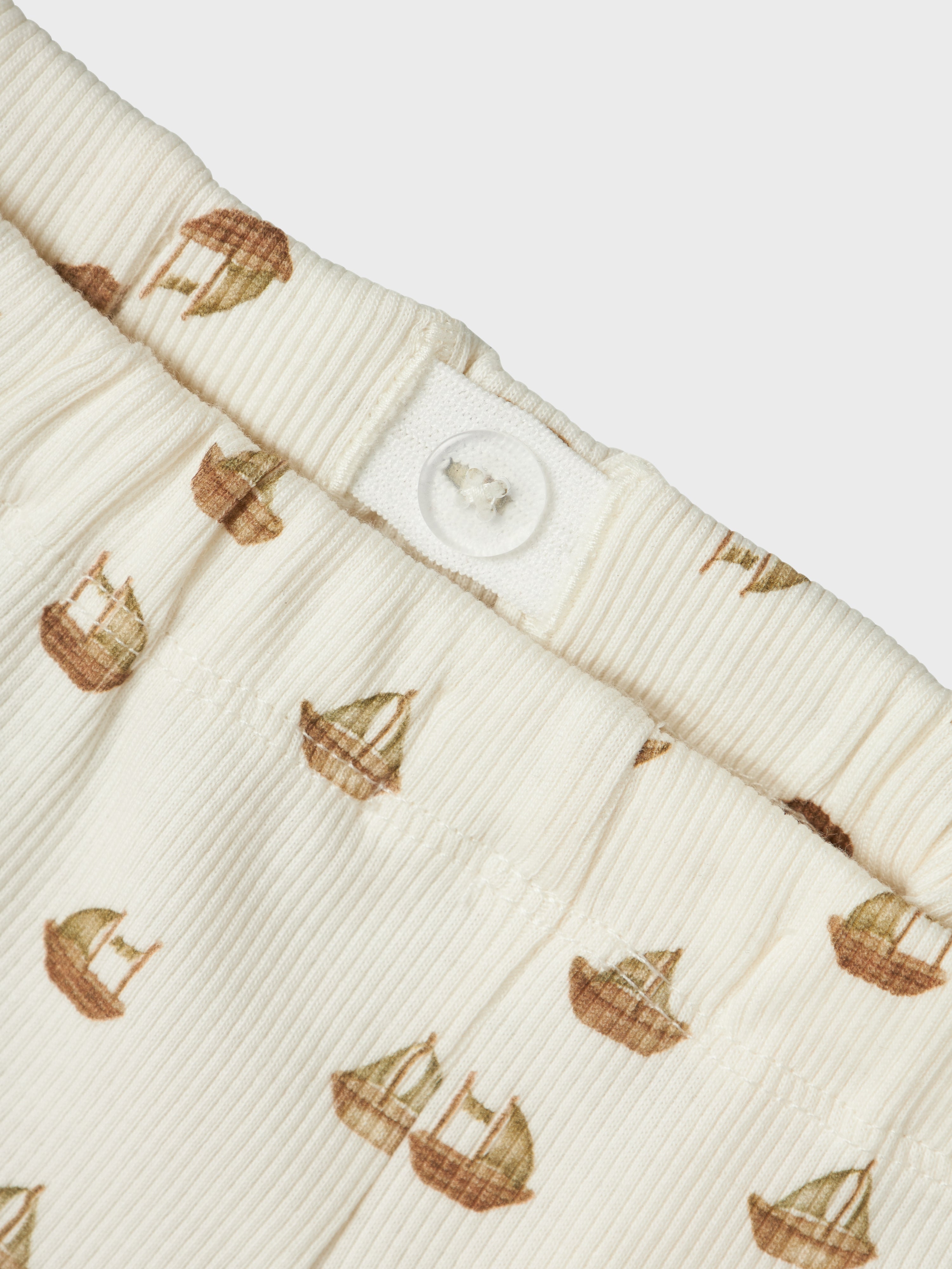 Lil Atelier Lavo Eko Loose Pants - Coconut Milk/Boat