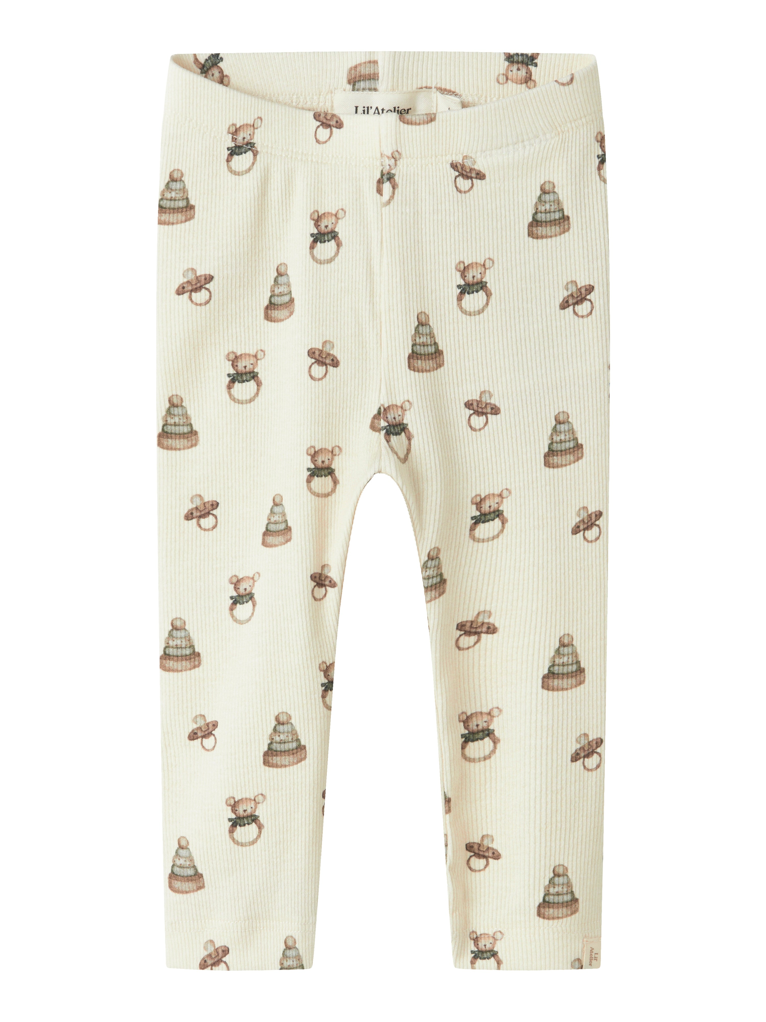 Lil Atelier Gavo Elf Slim Leggings - Turtledove/Toy