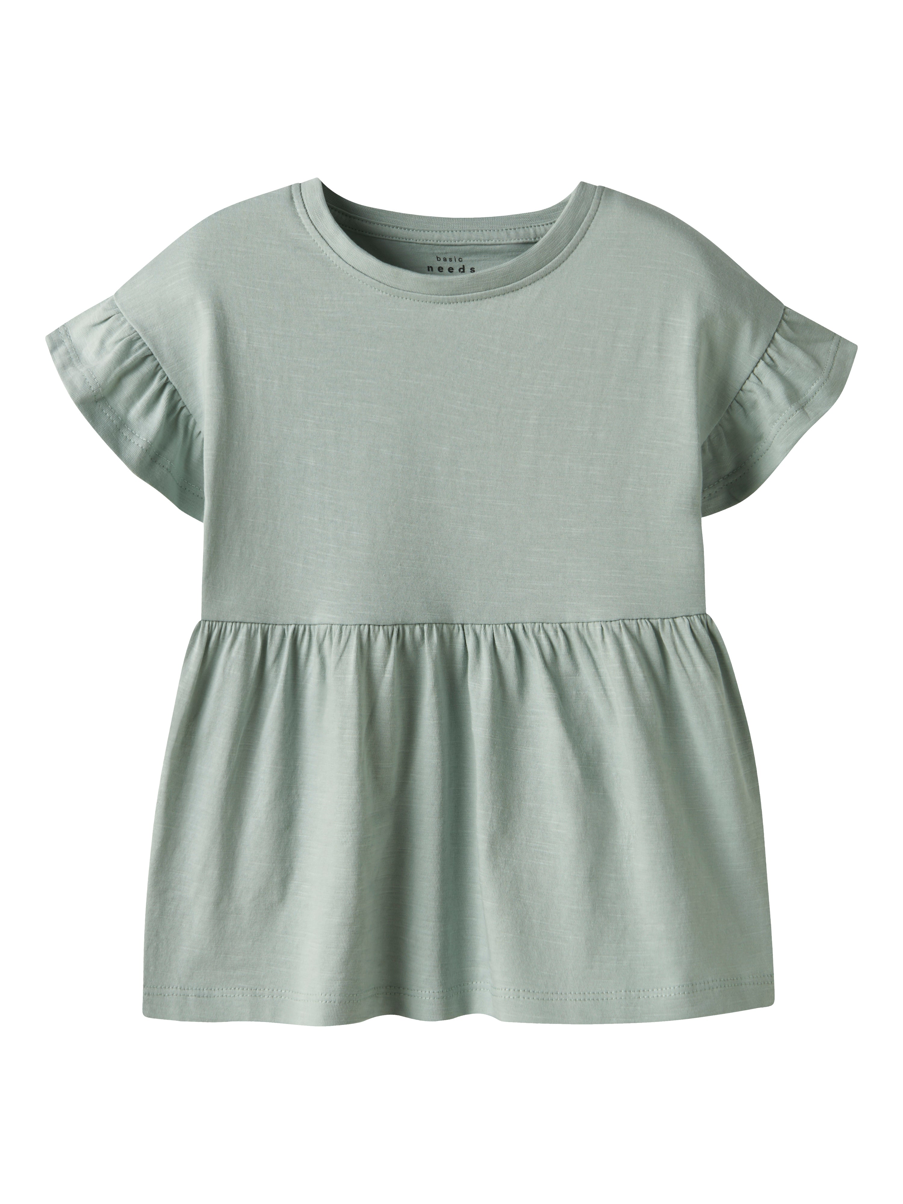 Name It Vavina SS Top - Aqua Gray