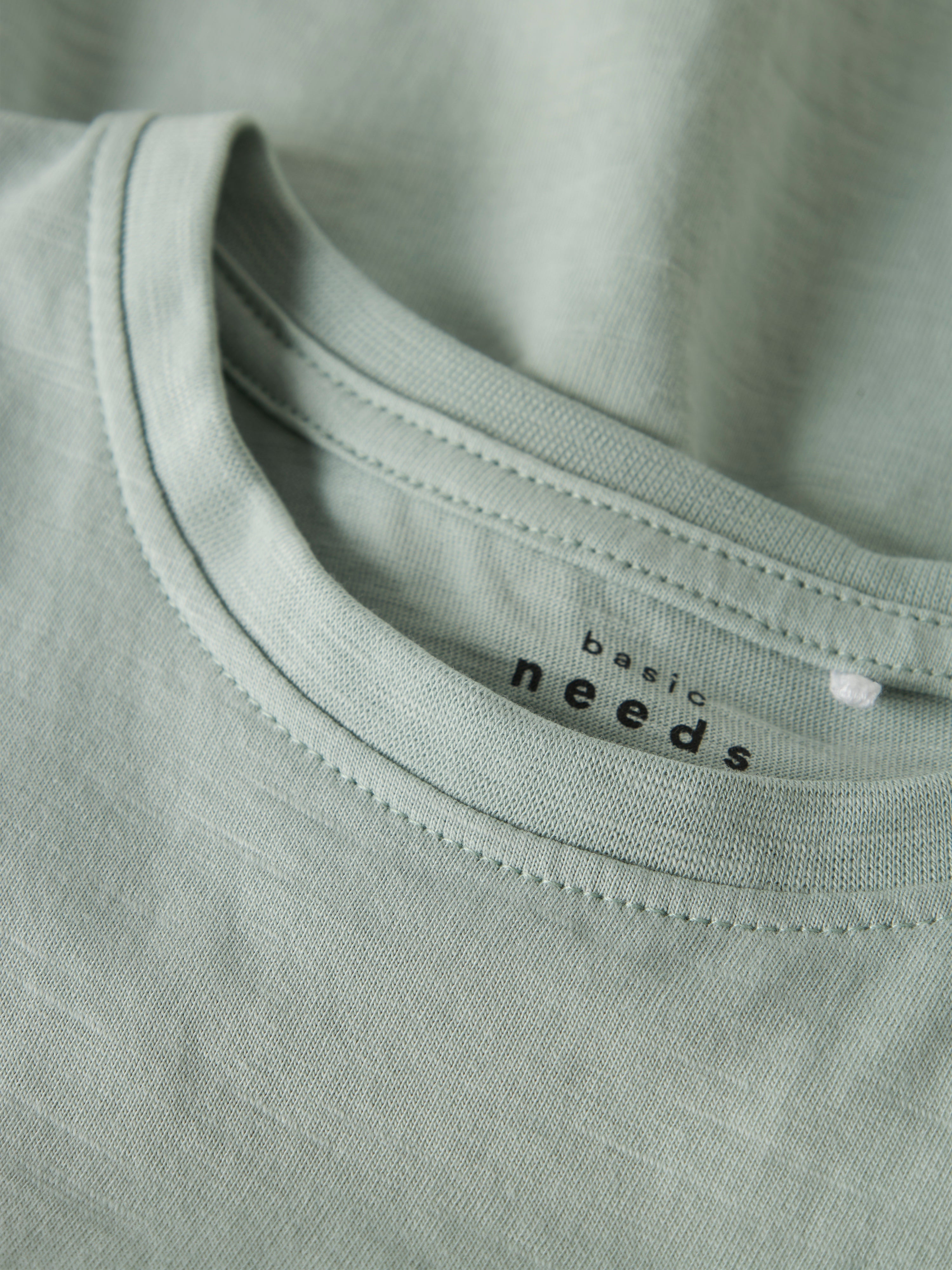 Name It Vavina SS Top - Aqua Gray