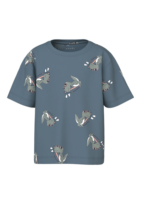 Name It Valther T-shirt - Blue Mirage