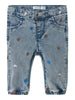 Name It Rose Shaped Jeans - Light Blue Denim