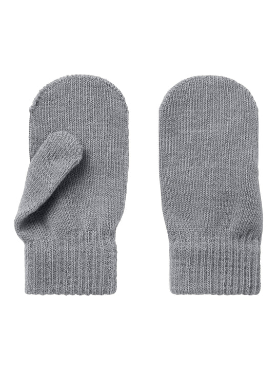 Name It Magic Knit Mittens - Grey Melange