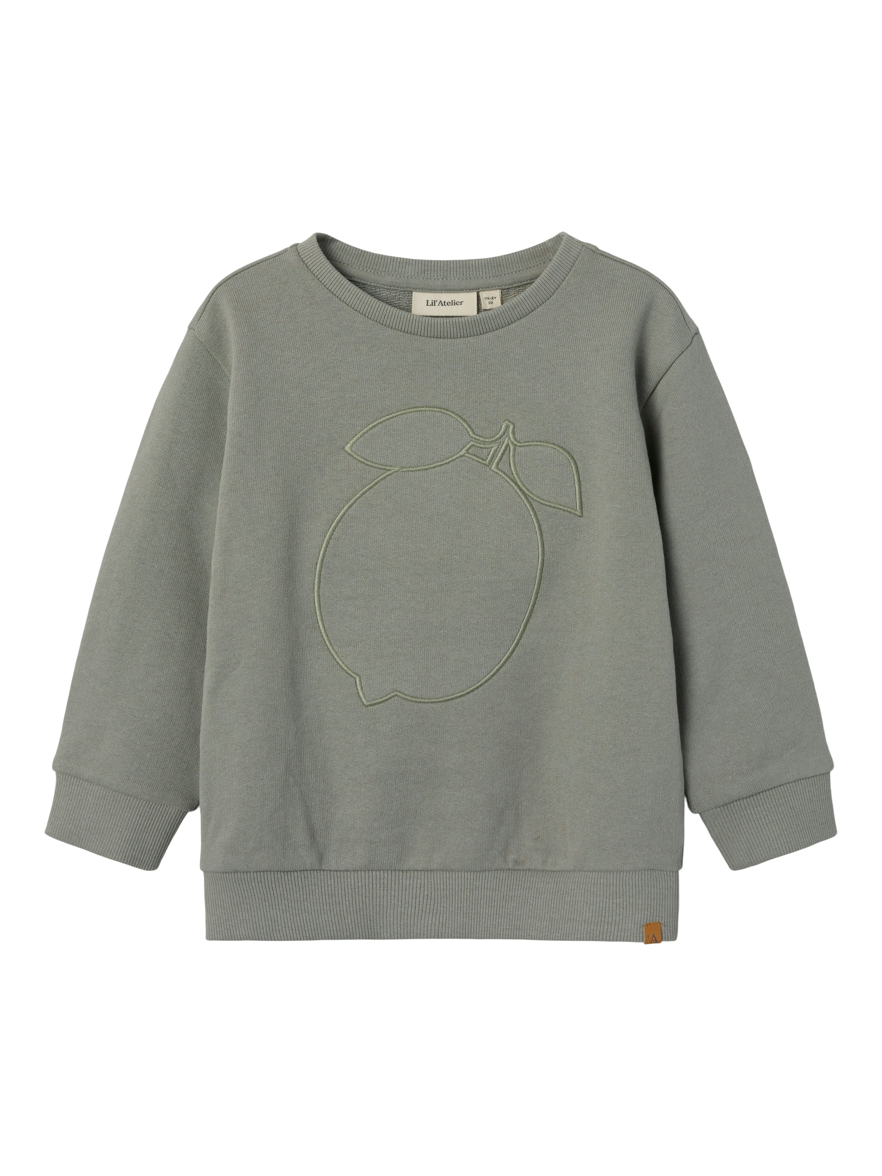 Lil Atelier Jobo Nuo Loose Sweat shirt - Forest Fog