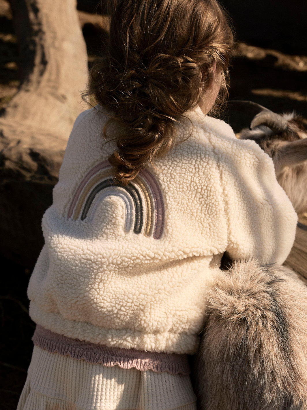 Lil Atelier Lajo Bomber Jacket - Turtledove/Rainbow