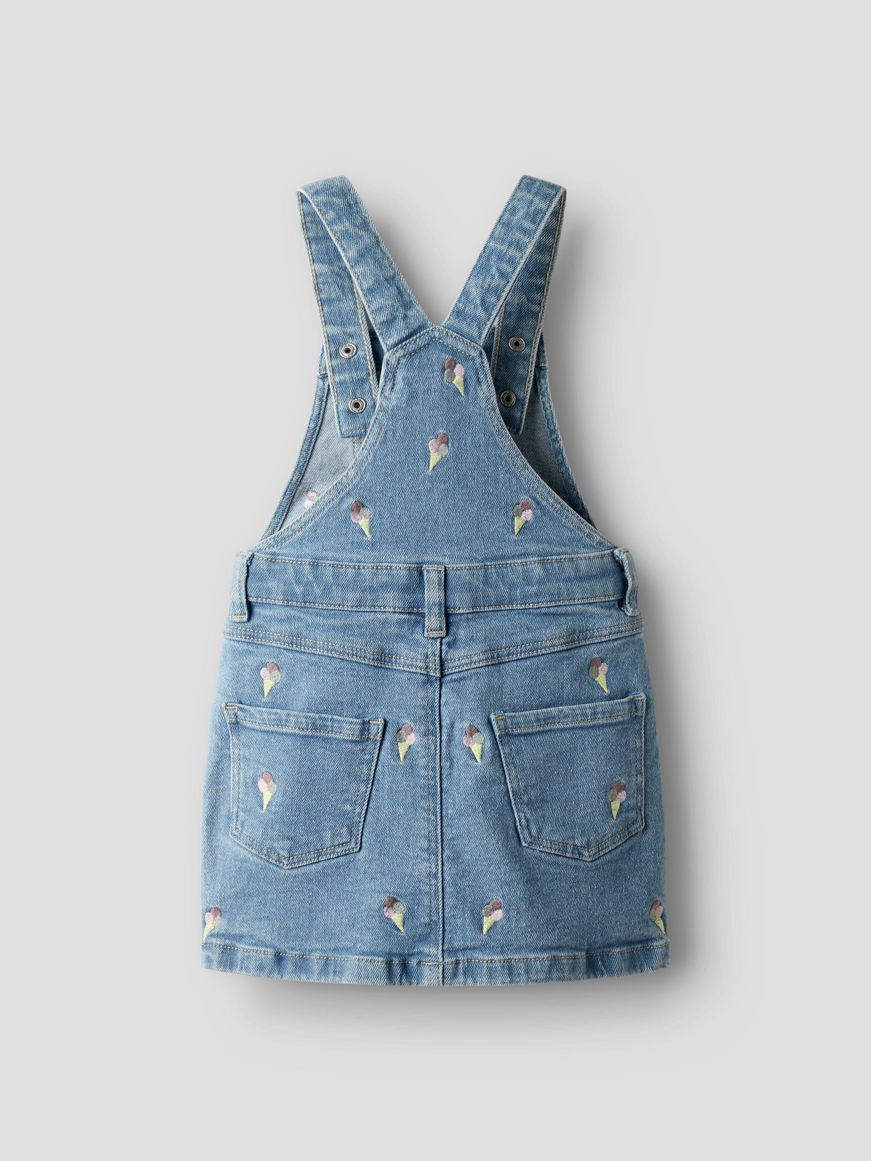 Name It Juliana Denim Spencer Dress -  Light Blue Denim