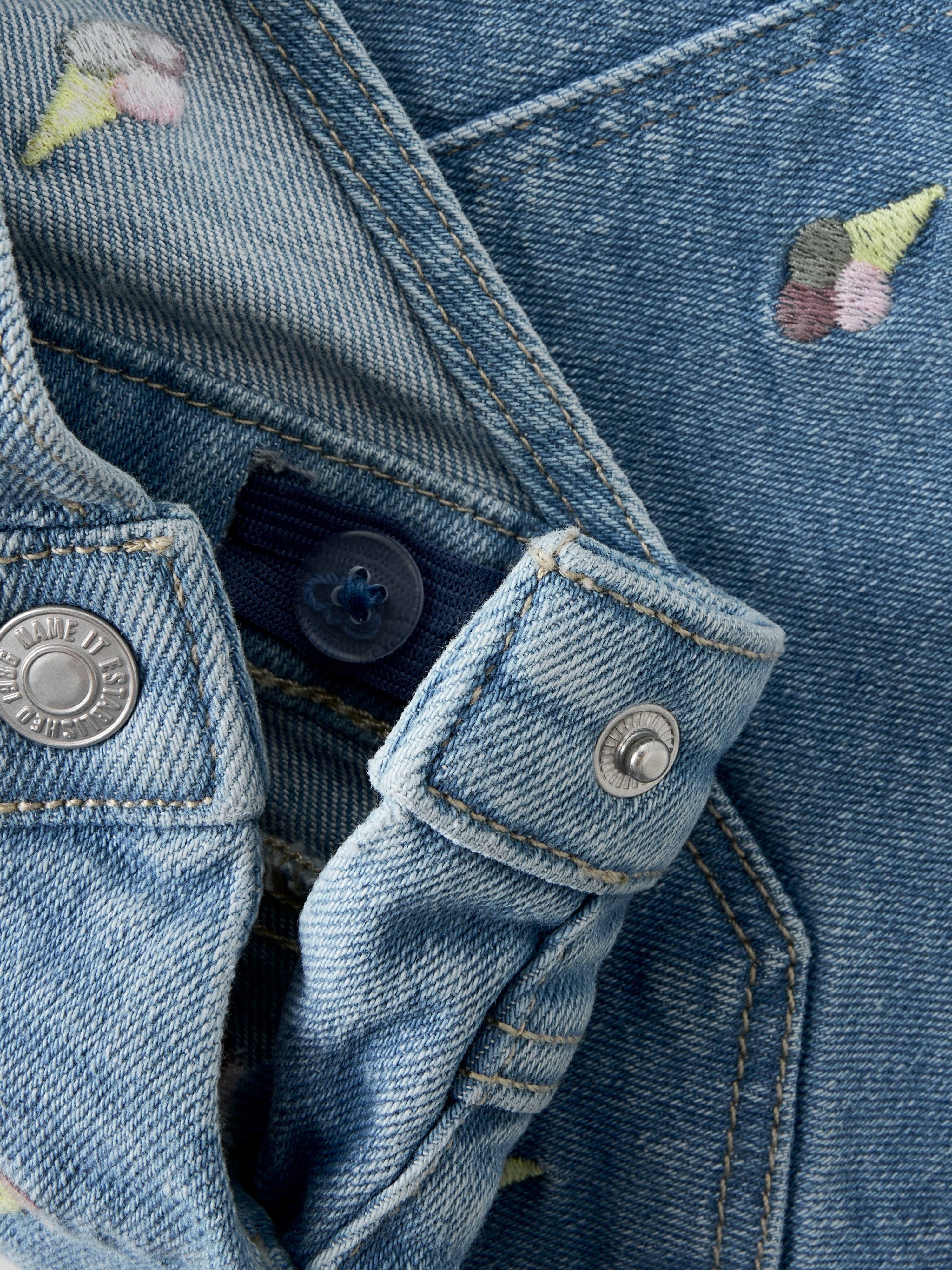 Name It Juliana Denim Spencer Dress -  Light Blue Denim