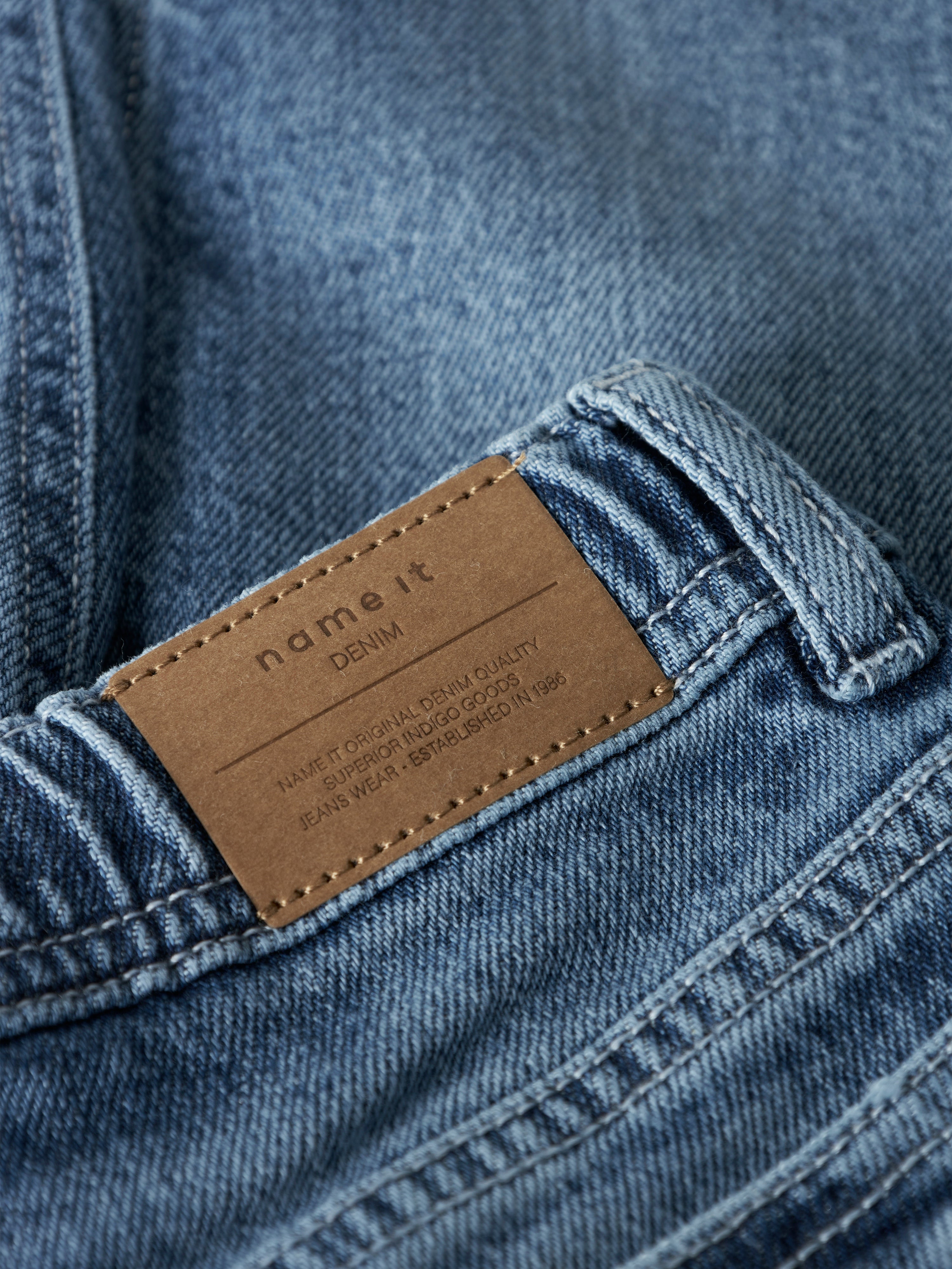 Name It Ben Tapered Jeans - Medium Blue Denim