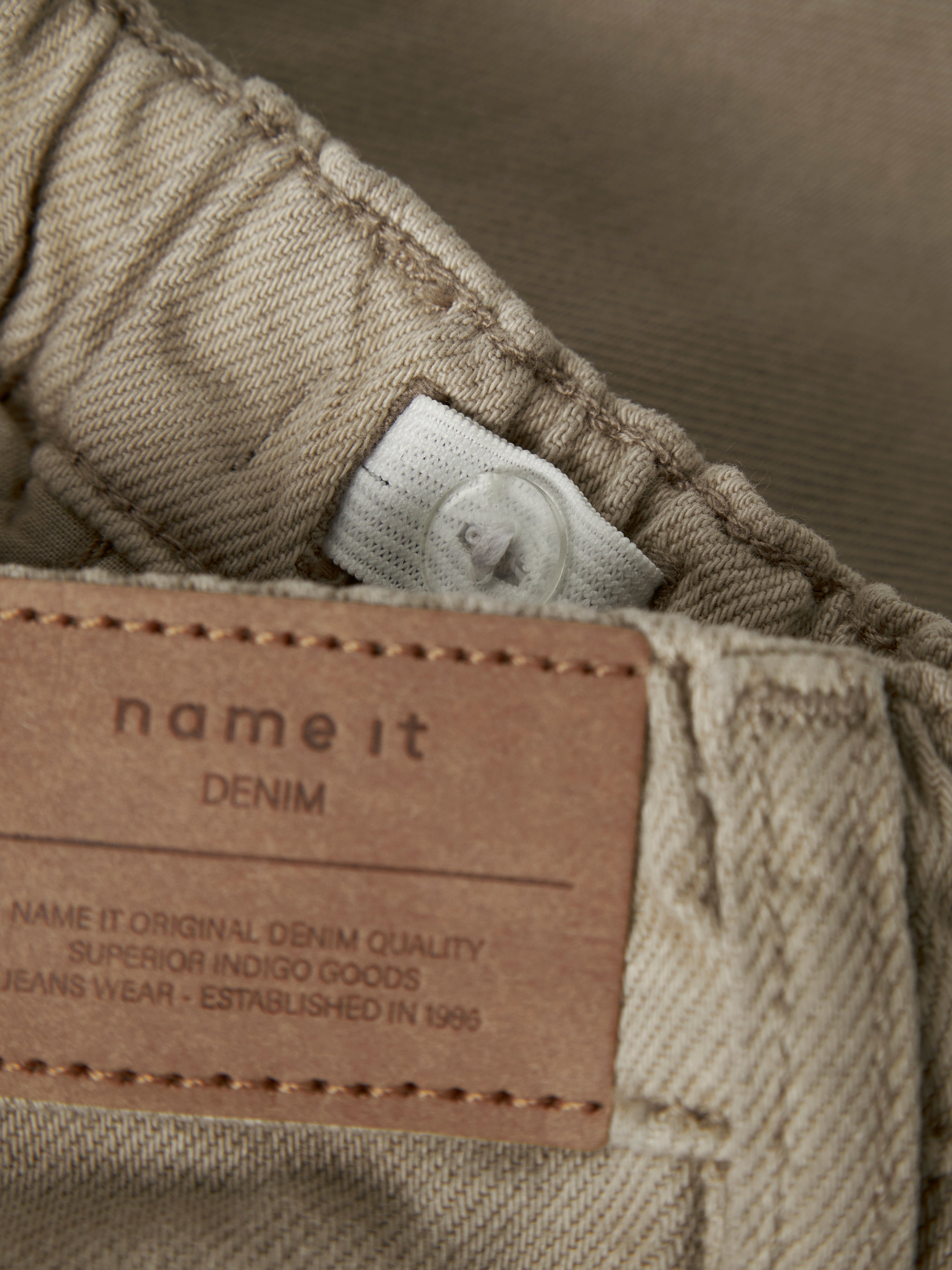 Name It Silas Tapered Twill Pants - Chinchilla