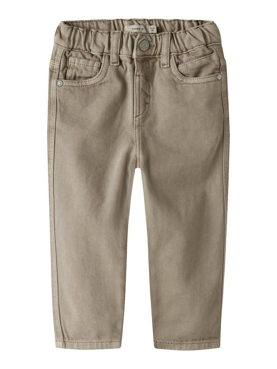 Name It Silas Tapered Twill Pants - Chinchilla