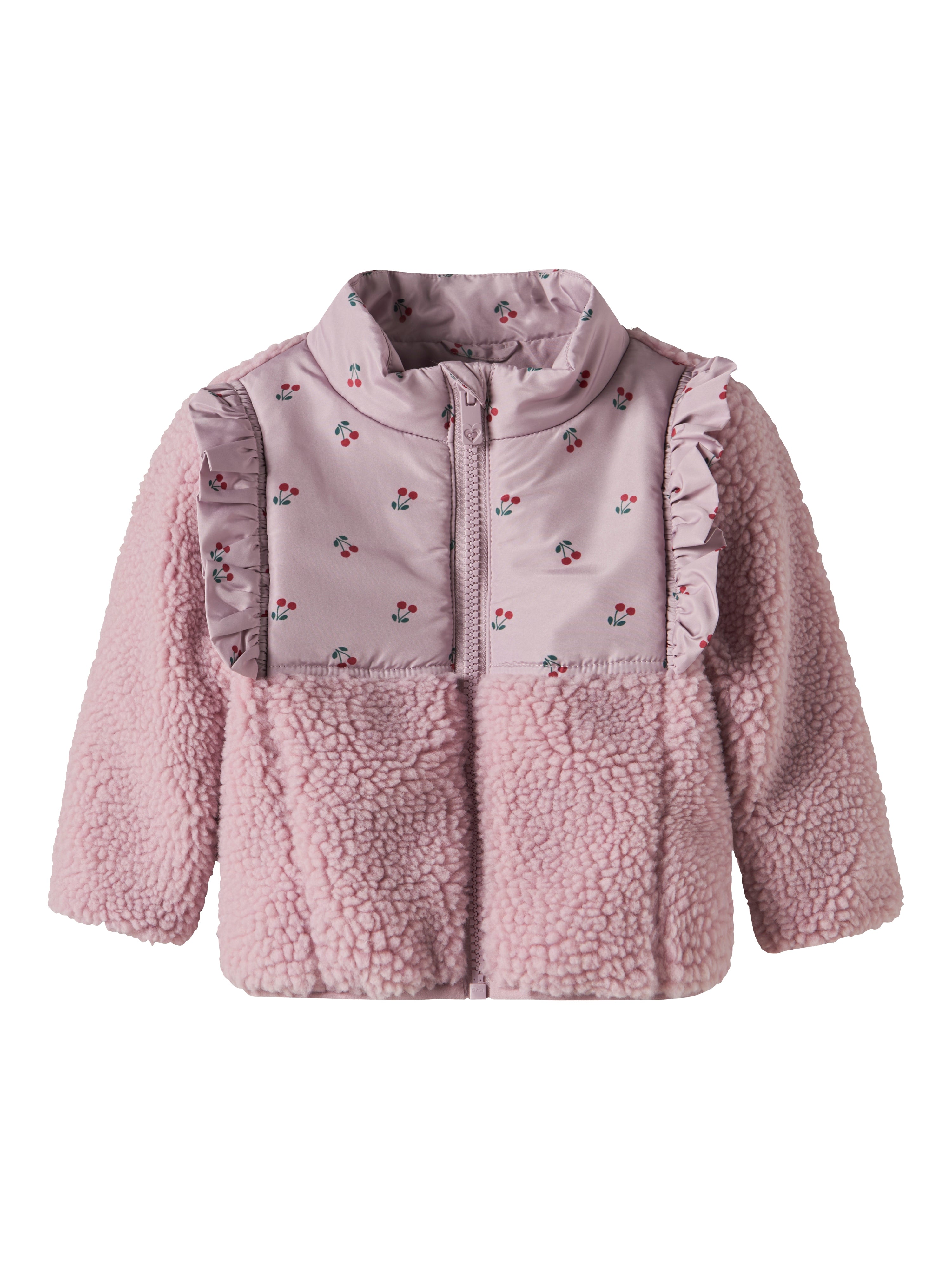 Name It Minna Teddy Jacket - Keepsake Lilac
