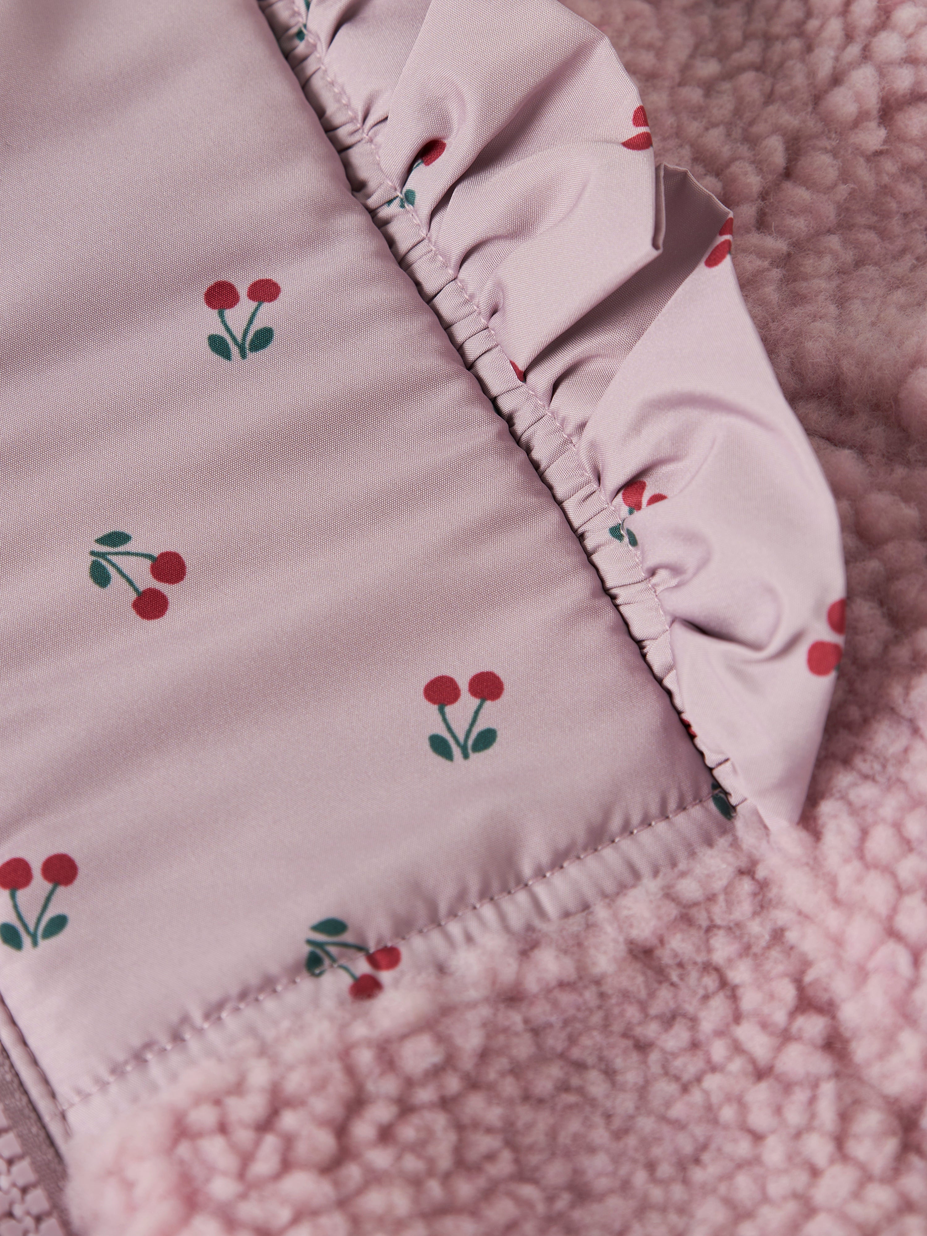 Name It Minna Teddy Jacket - Keepsake Lilac