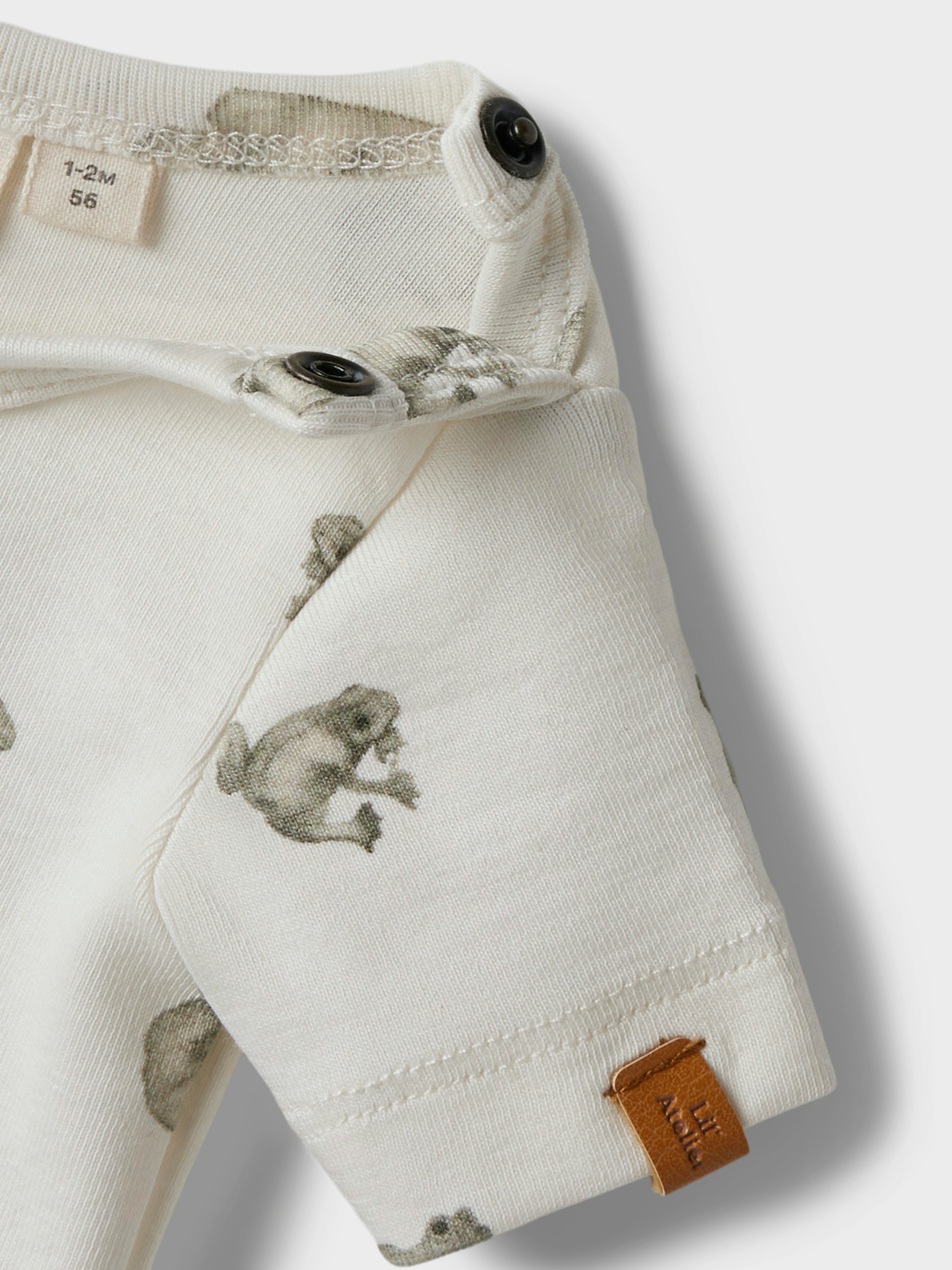 Lil Atelier Gayo Sor SS Body - Coconut Milk/Frog