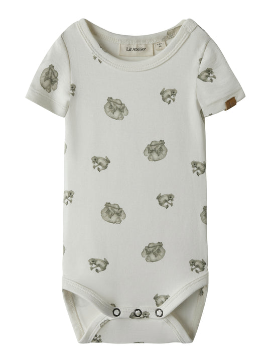 Lil Atelier Gayo Sor SS Body - Coconut Milk/Frog