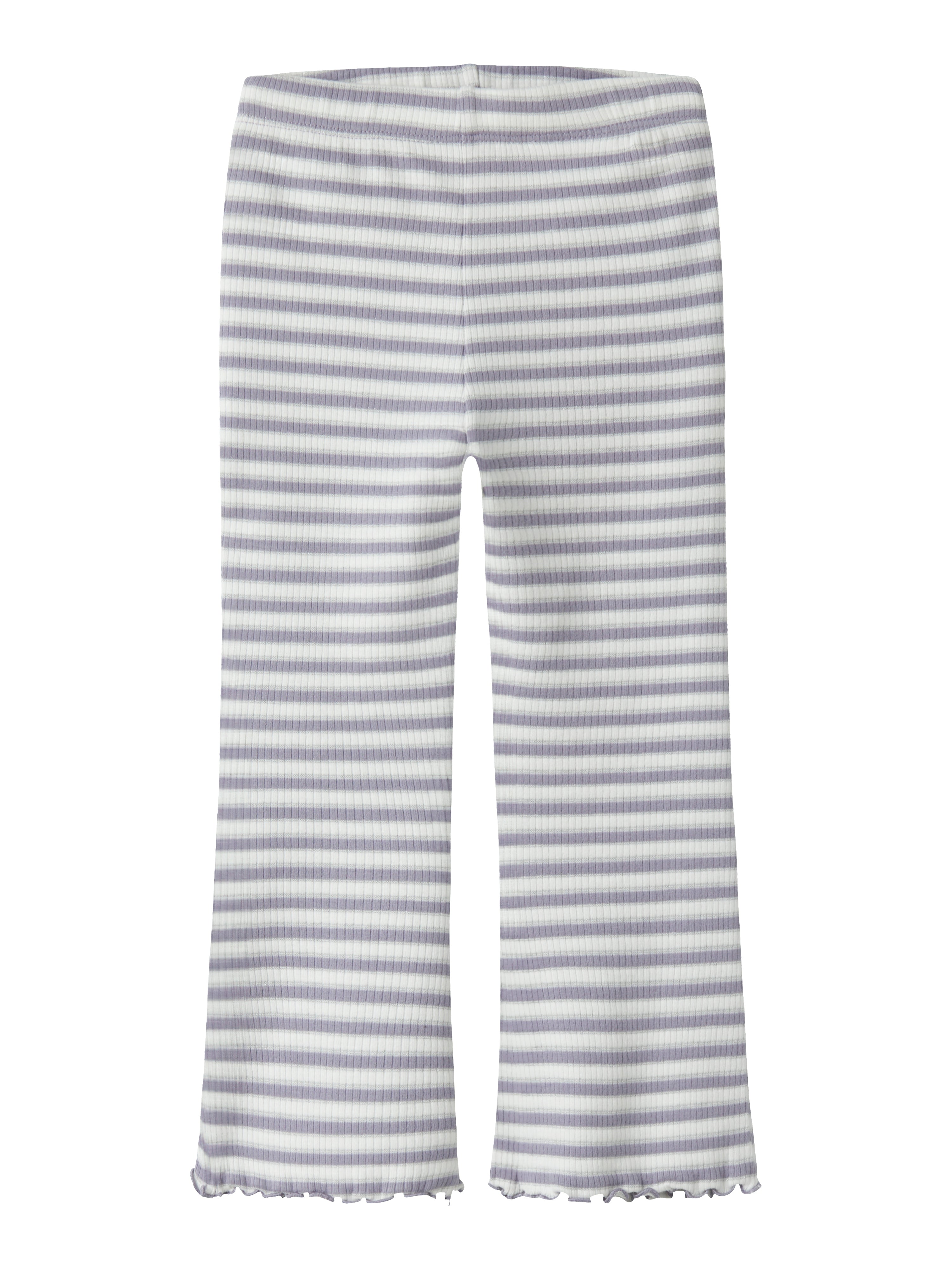 Name It Taias Flared Pant - Lavender Gray/Cloud Dancer