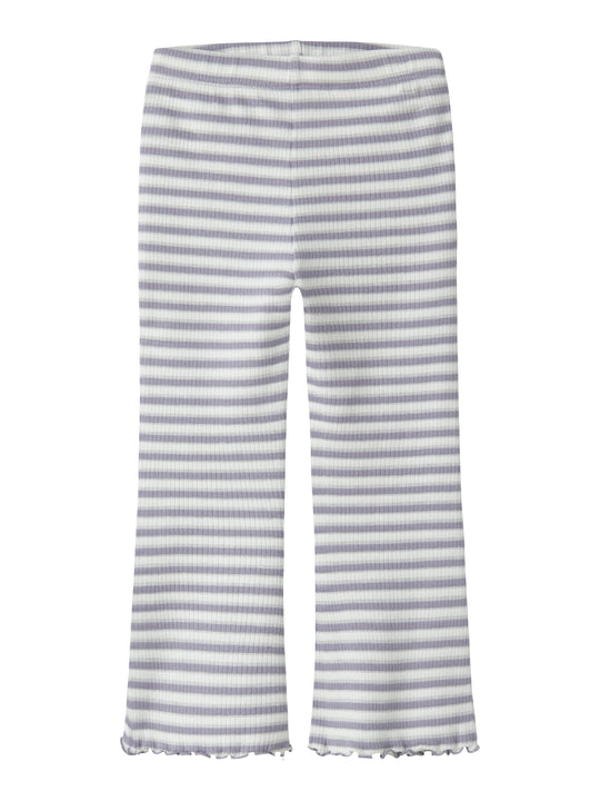 Name It Taias Flared Pant - Lavender Gray/Cloud Dancer