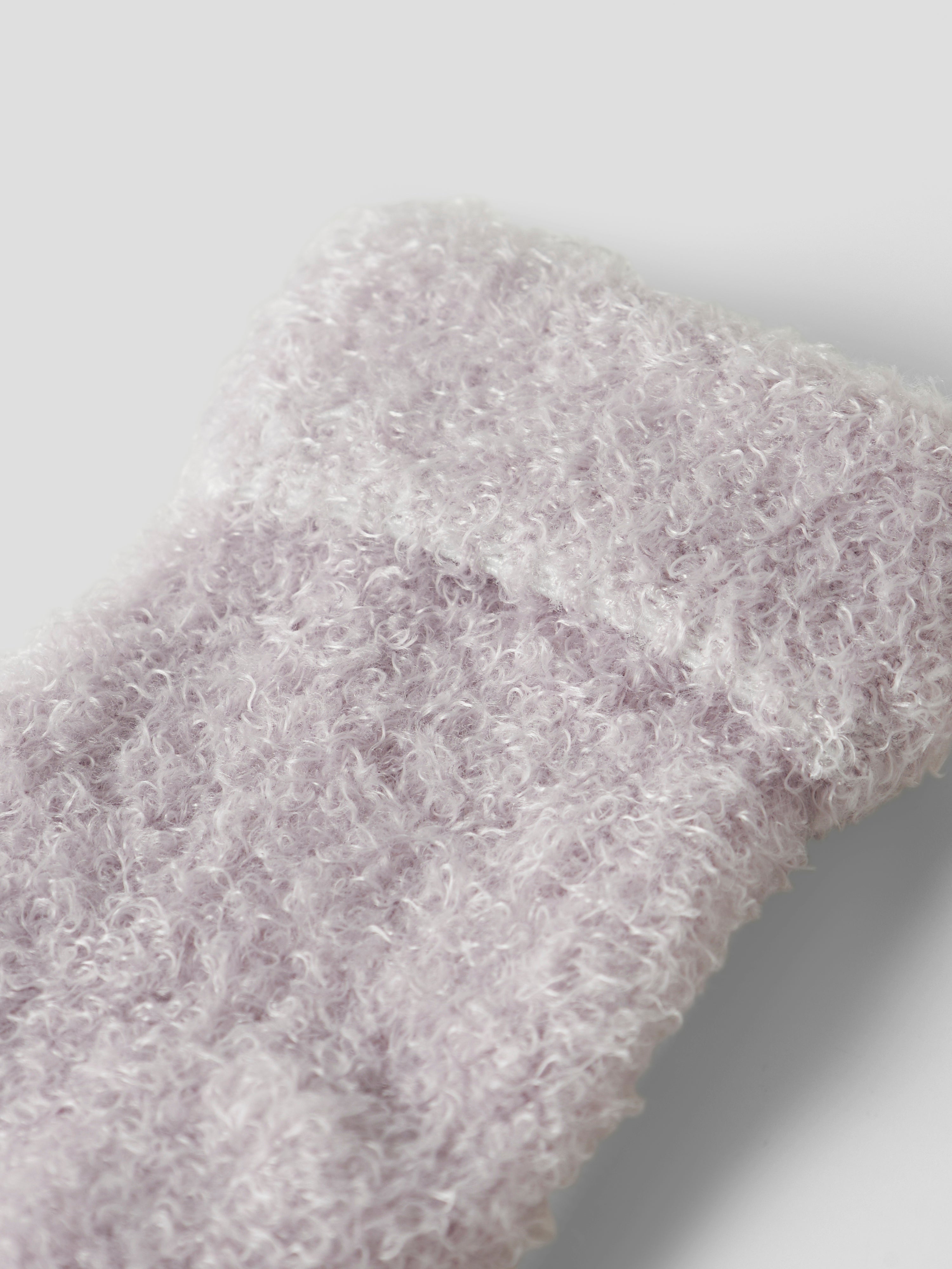 Name It Olli Terry Fluffy Strømpe -  Lilac Marble