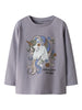 Name It Tulinea LS Top - Lavender Gray