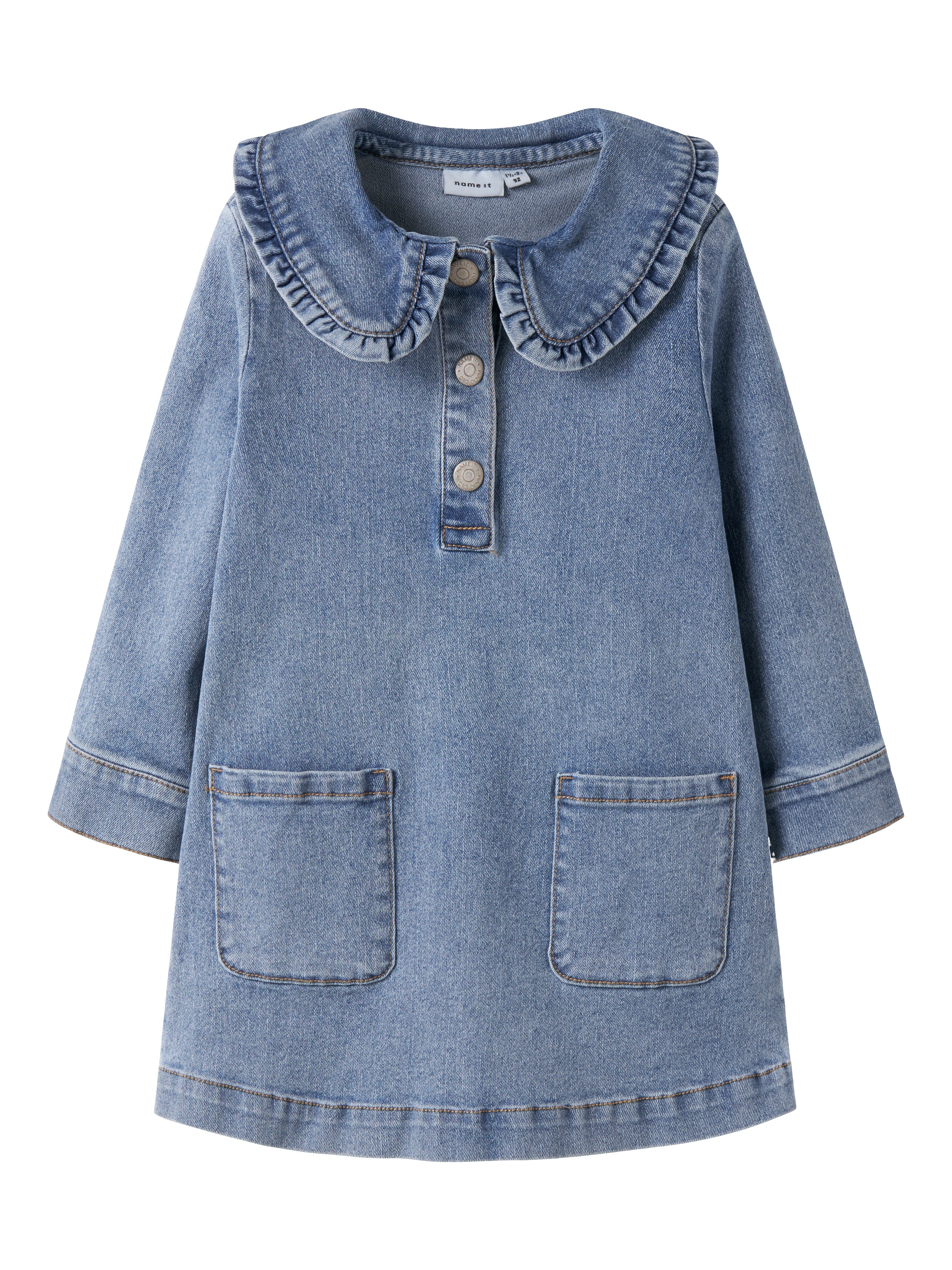Name It Gia Denim Dresss - Medium Blue Denim