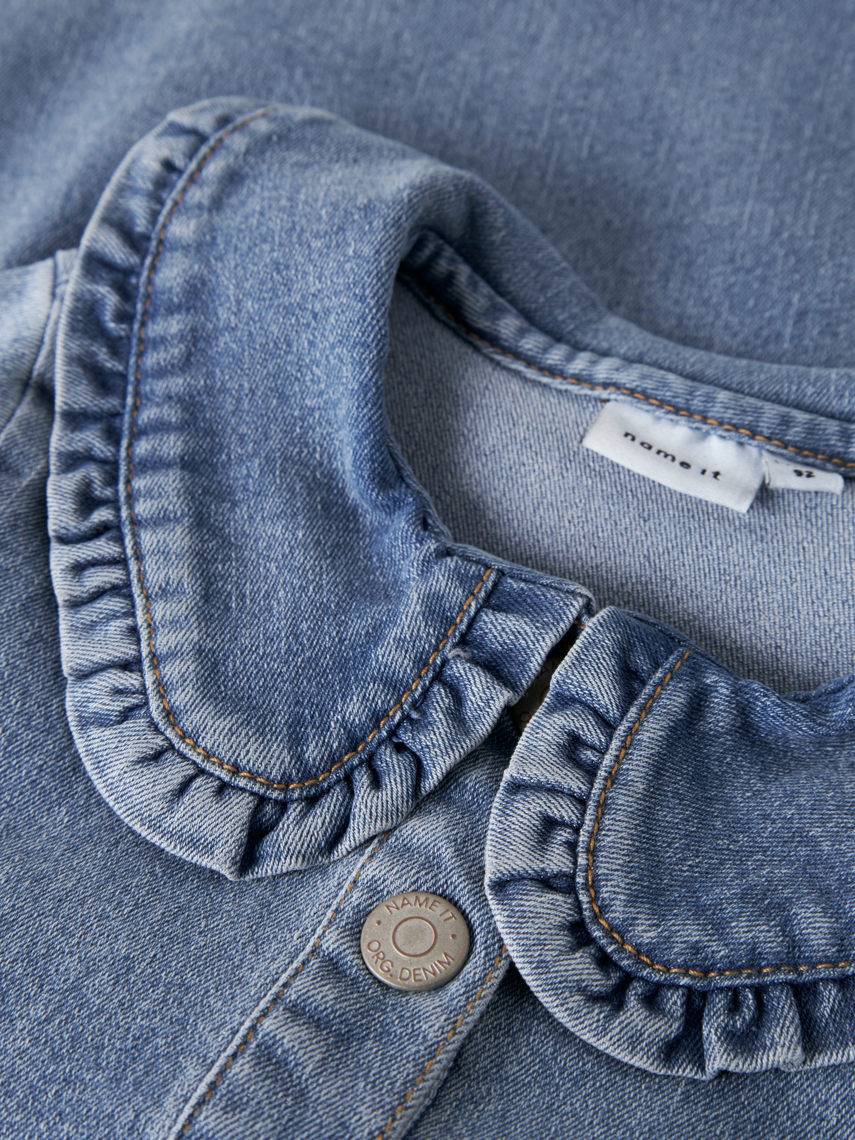 Name It Gia Denim Dresss - Medium Blue Denim