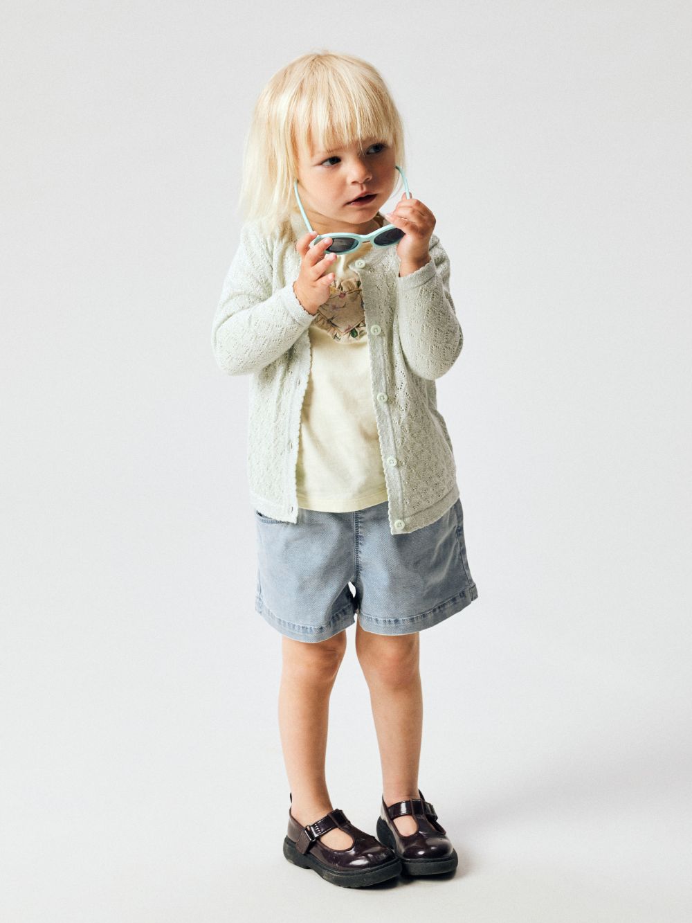 Name It Bella Baggy Denim Shorts - Light Blue Denim