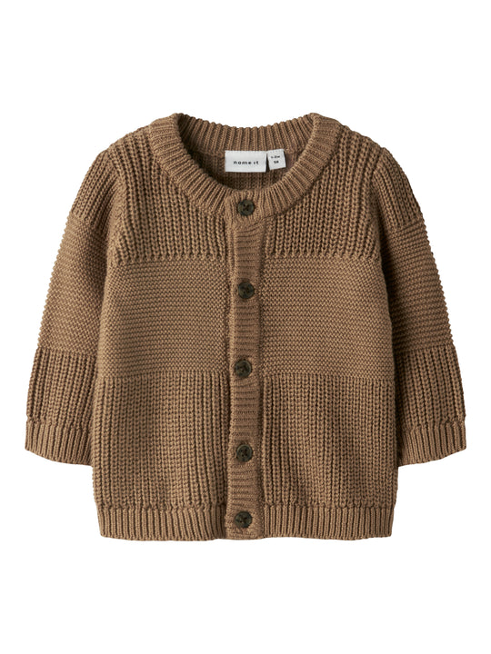Name It Boys Knit Cardigan - Toasted Coconut