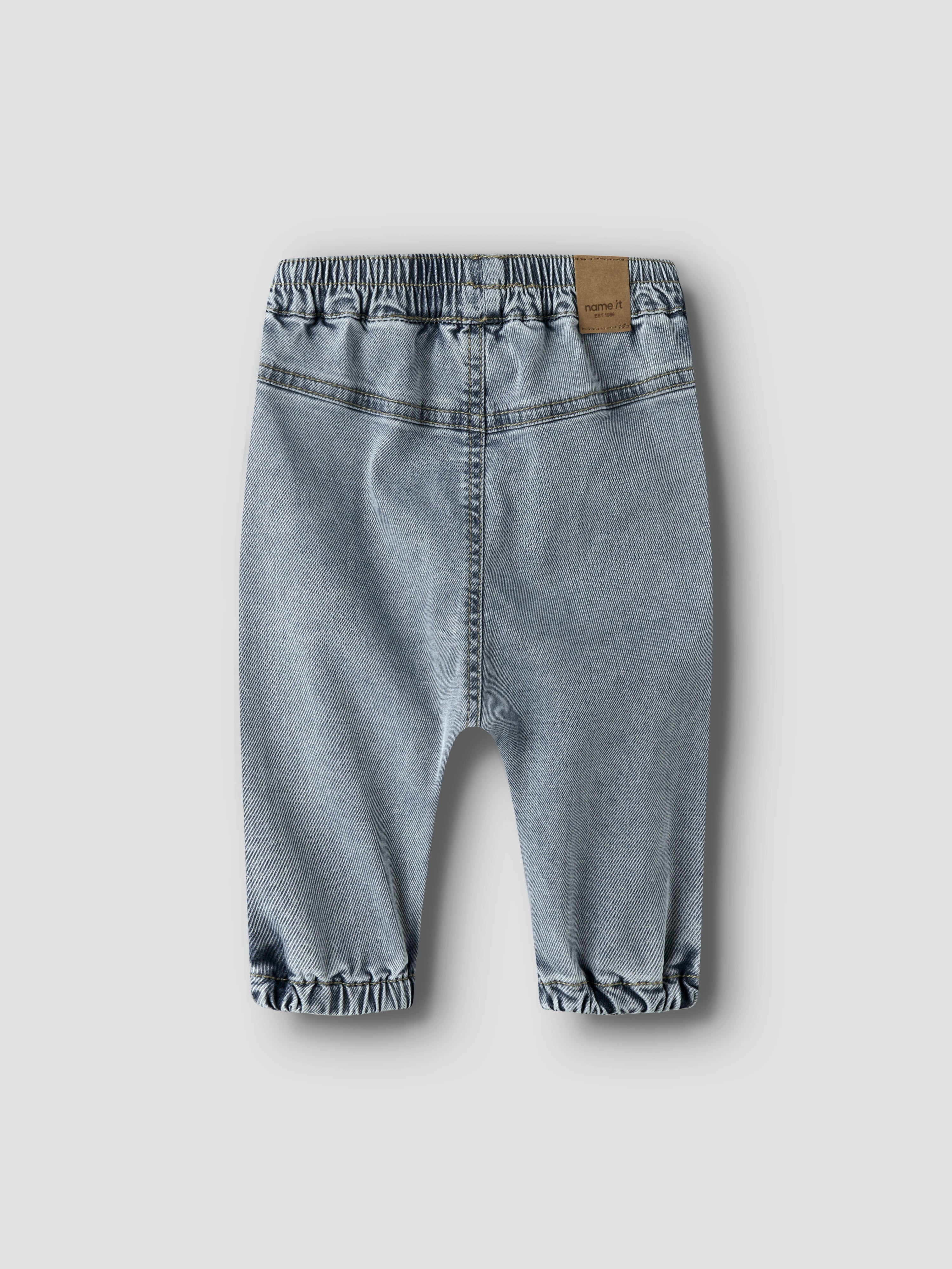 Name It Ben Bow Tap Jeans - Light Blue Denim