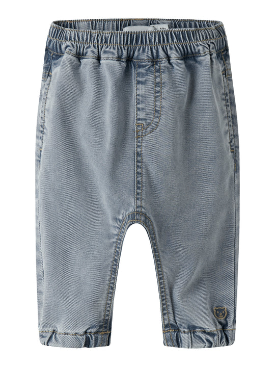 Name It Ben Bow Tap Jeans - Light Blue Denim