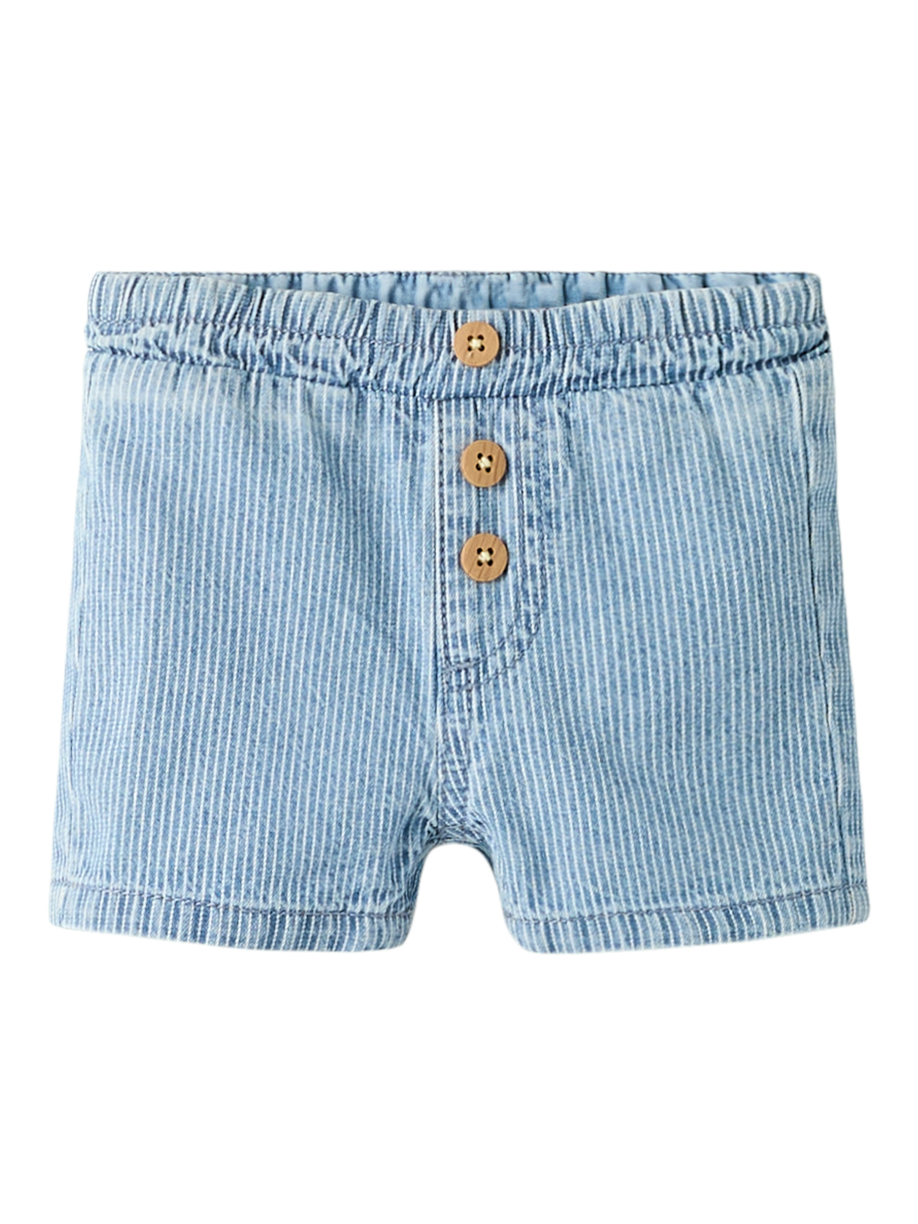 Name It Ryan - Stripe Denim Shorts - Light Blue Denim