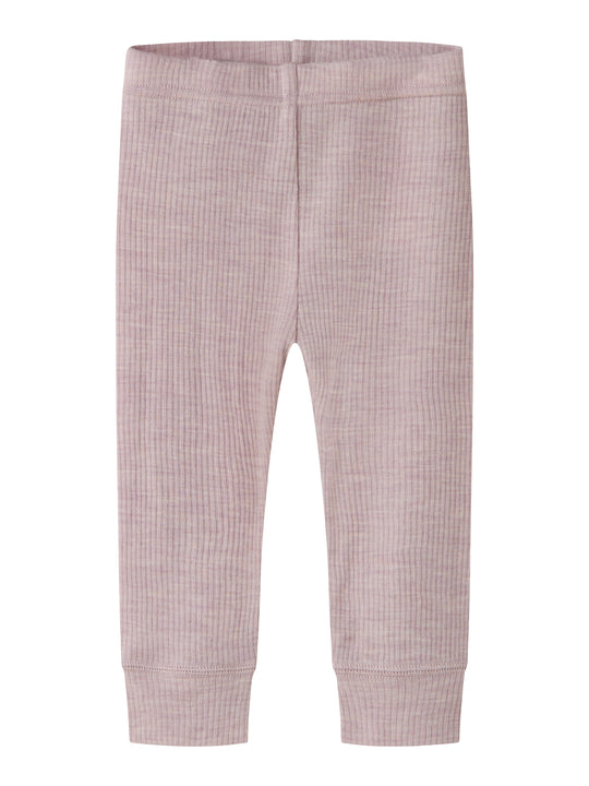 Name It Wax - Wool Rib Leggings - Violet Ice