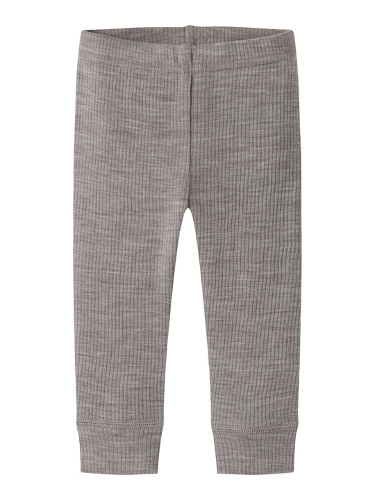 Name It Wax - Wool Rib Leggings - Satellite