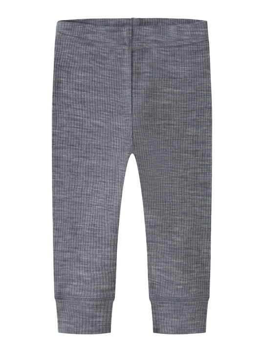 Name It Wax - Wool Rib Leggings - Folkstone Gray