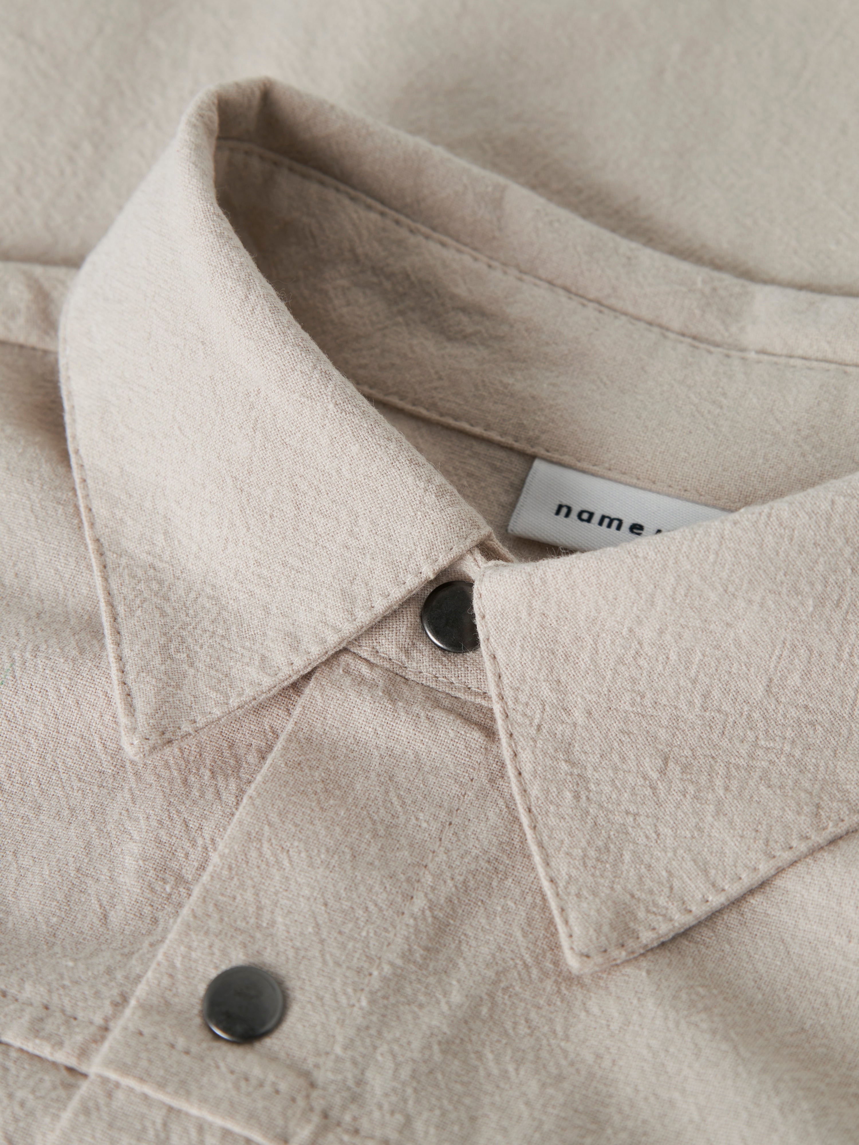 Name It Derik LS Overshirt - Chateau Gray