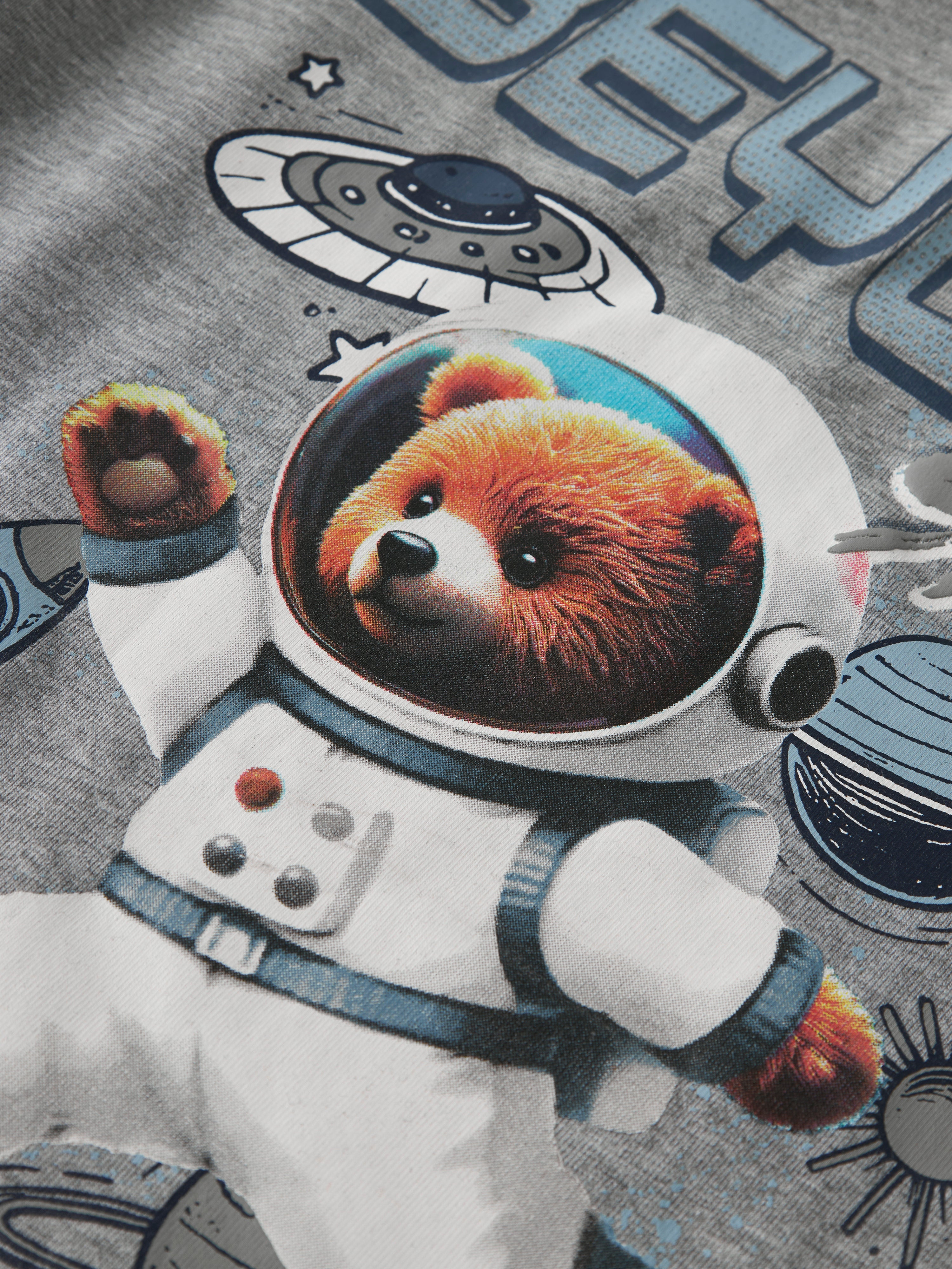 Name It Difus SS Top -  Grey Melange