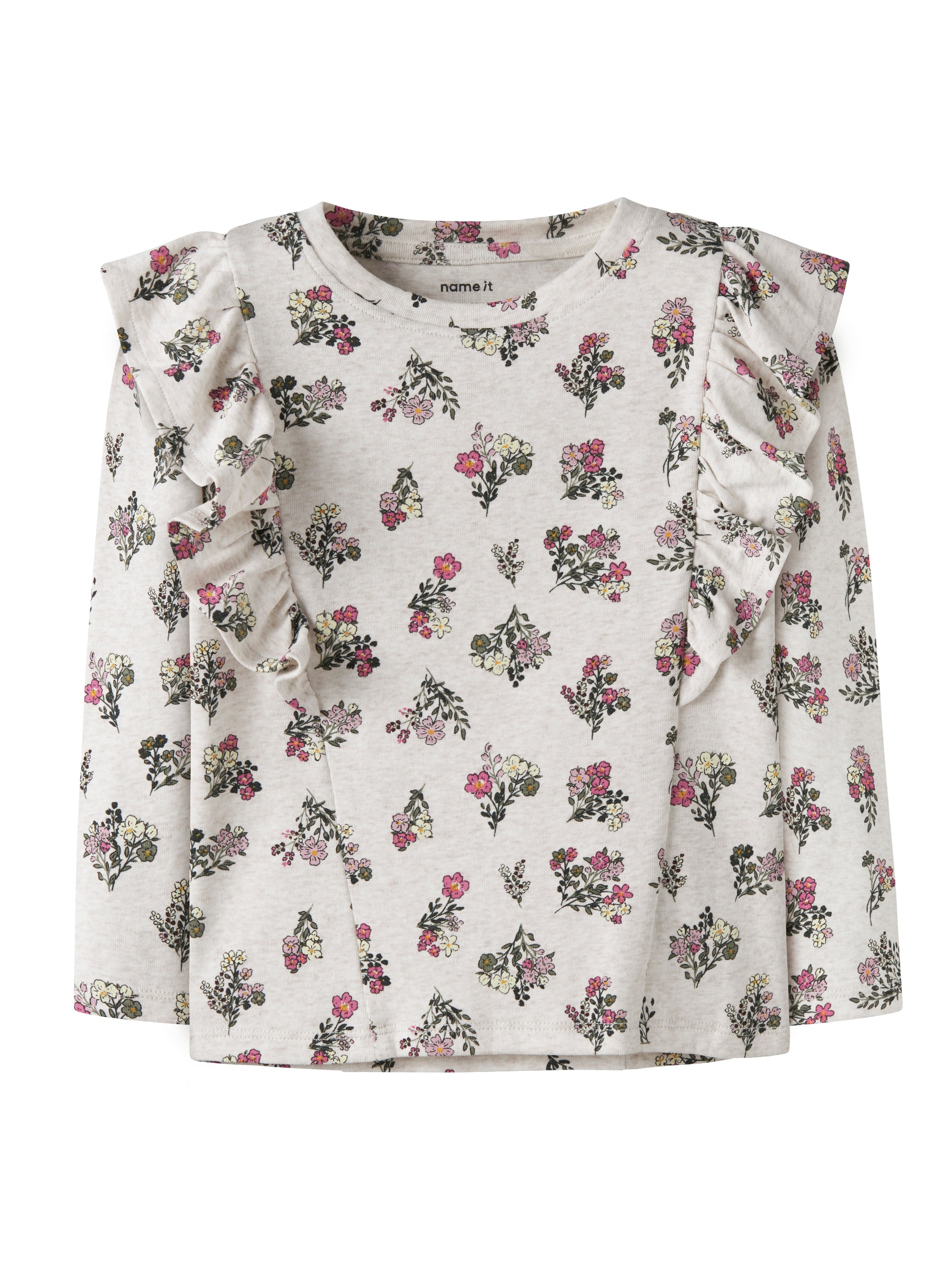 Name It Doritta LS Top - Peyote Melange