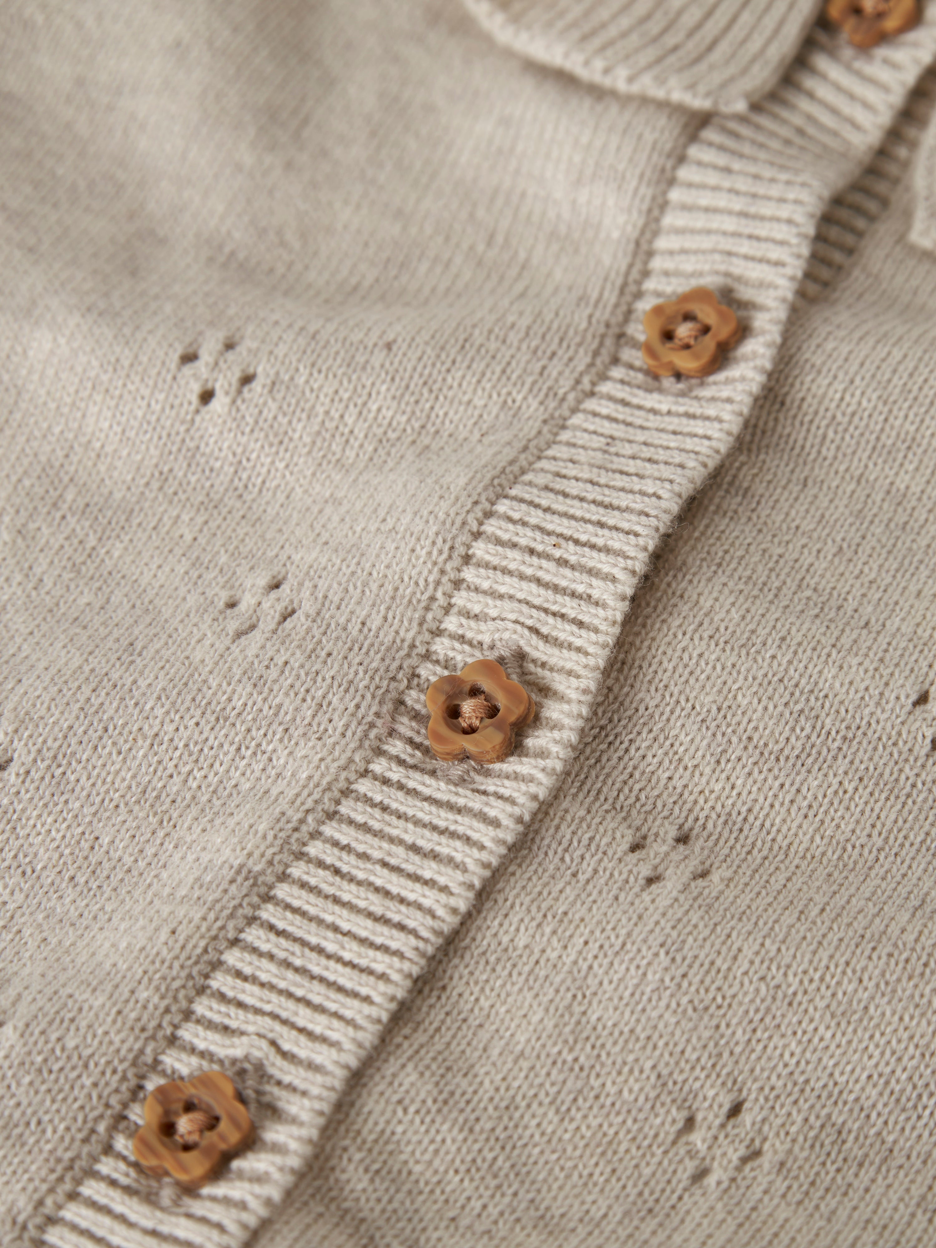 Name It Diame LS Knit Cardigan - Peyote Melange