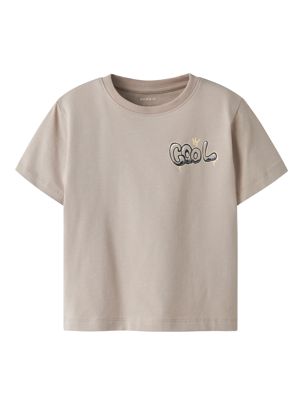 Name It Digro – T-shirt med Print - Chateau Gray