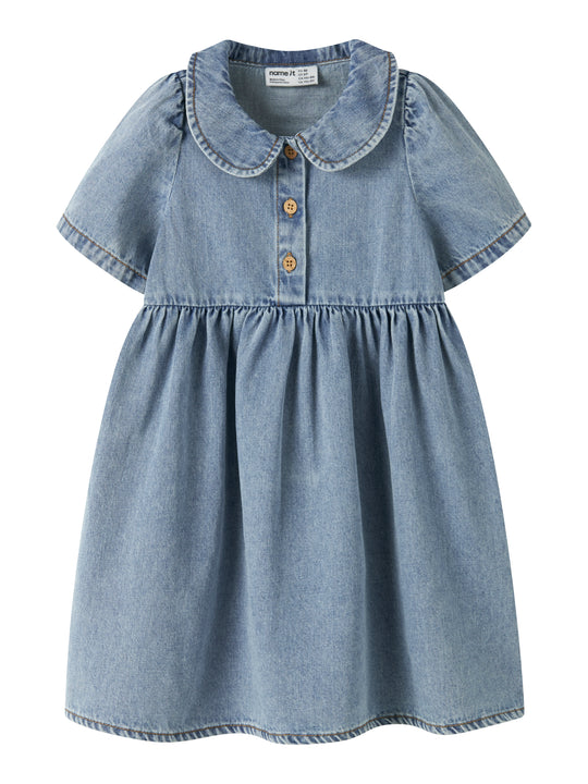 Name It Poppy Denim Dress - Medium Blue Denim