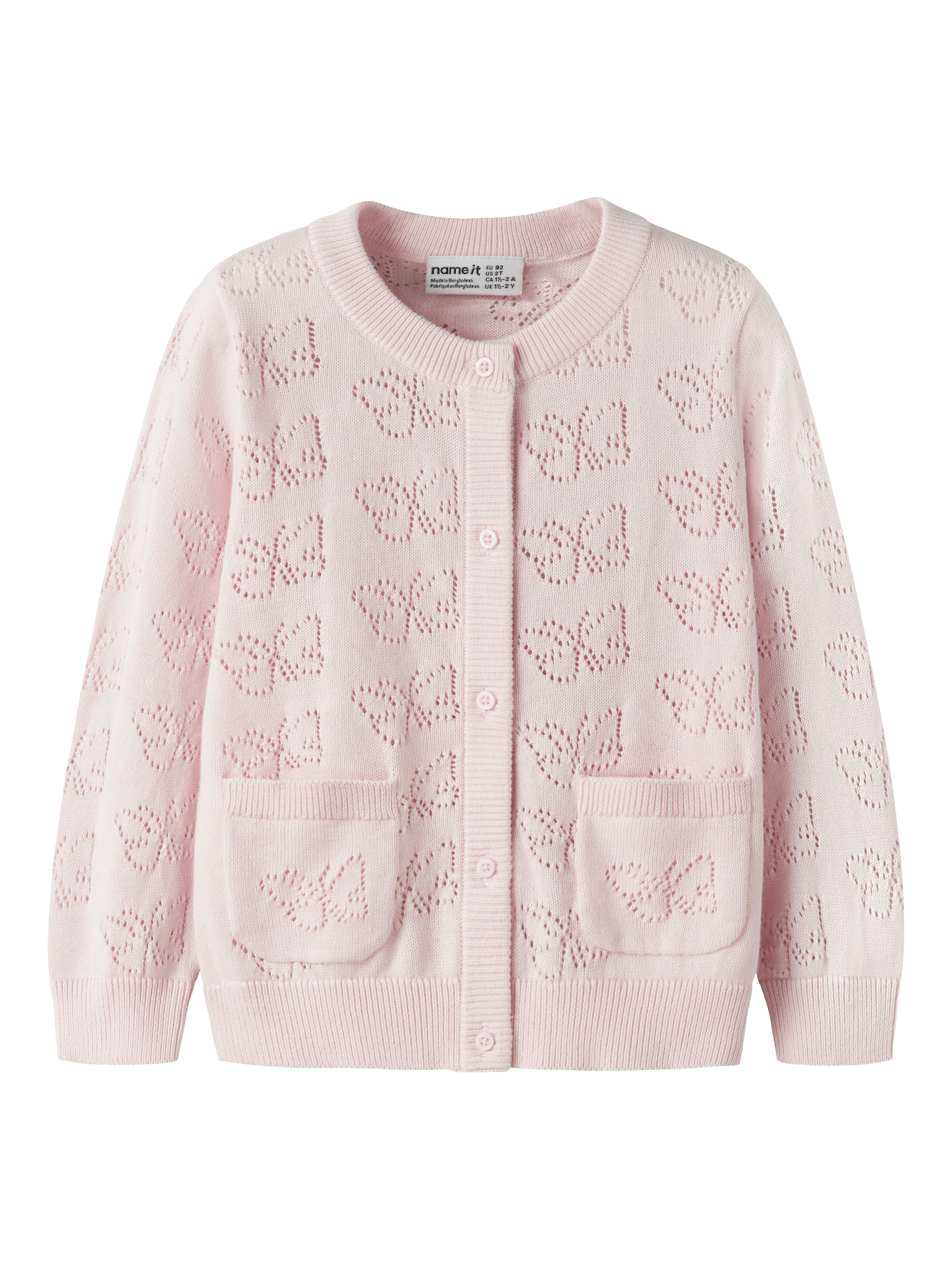 Name It Fiaja LS Knit Cardigan - Cradle Pink