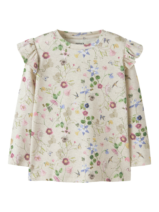Name It Falca LS Top - Peyote Melange