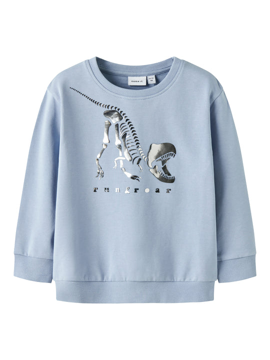 Name It Finn Sweat Shirt - Blue Fog