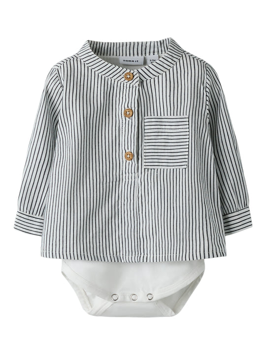 Name It Far LS Shirt Body - Cloud Dancer