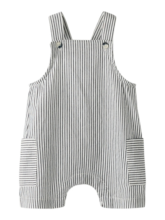 Name It Far Shorts Overall - Cloud Dancer