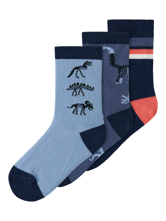 Name It Frilo 3 pack strømper - Navy Blazer