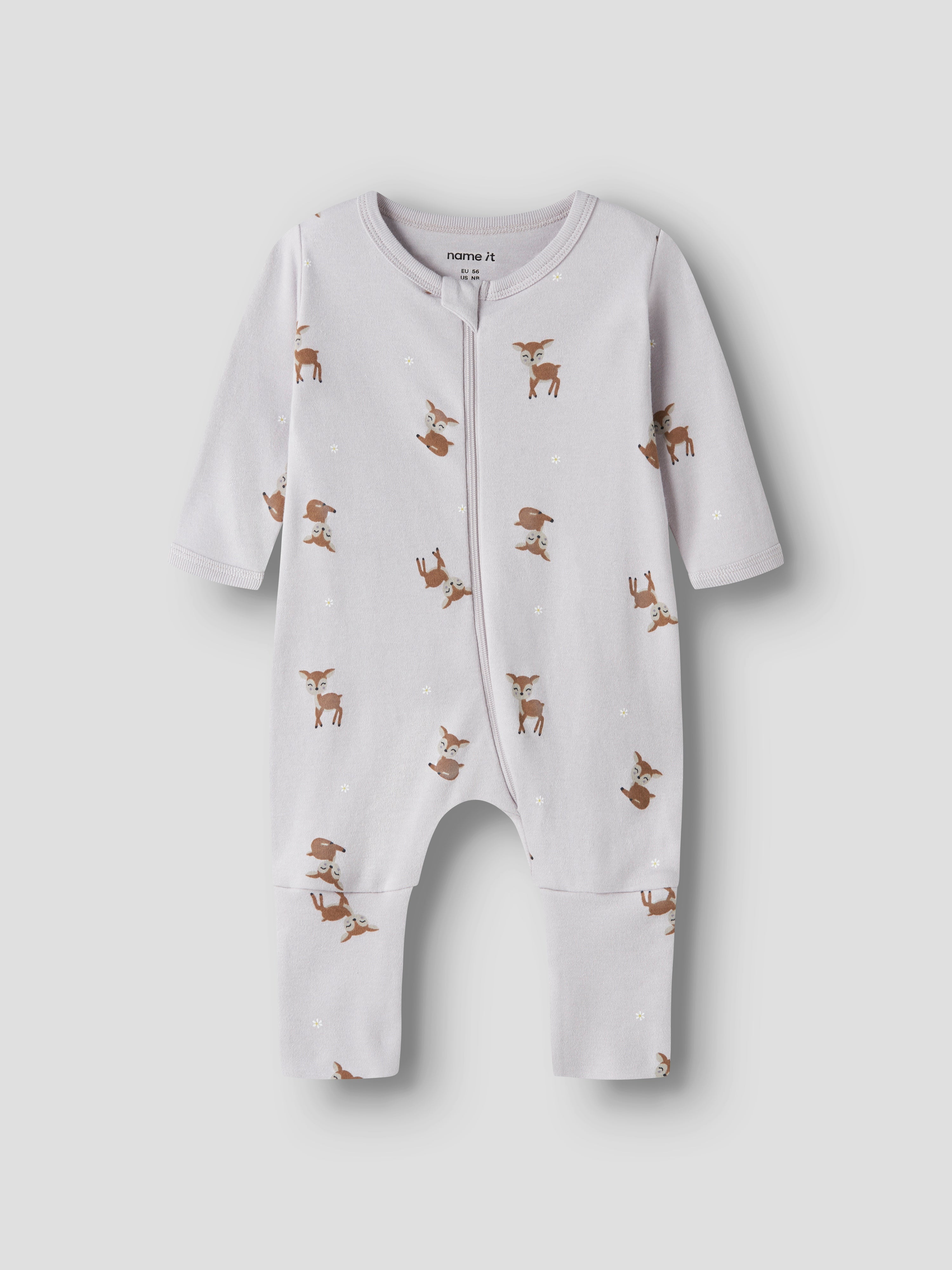 Name It Nightsuit 2 pak Deer - Lilac Marble