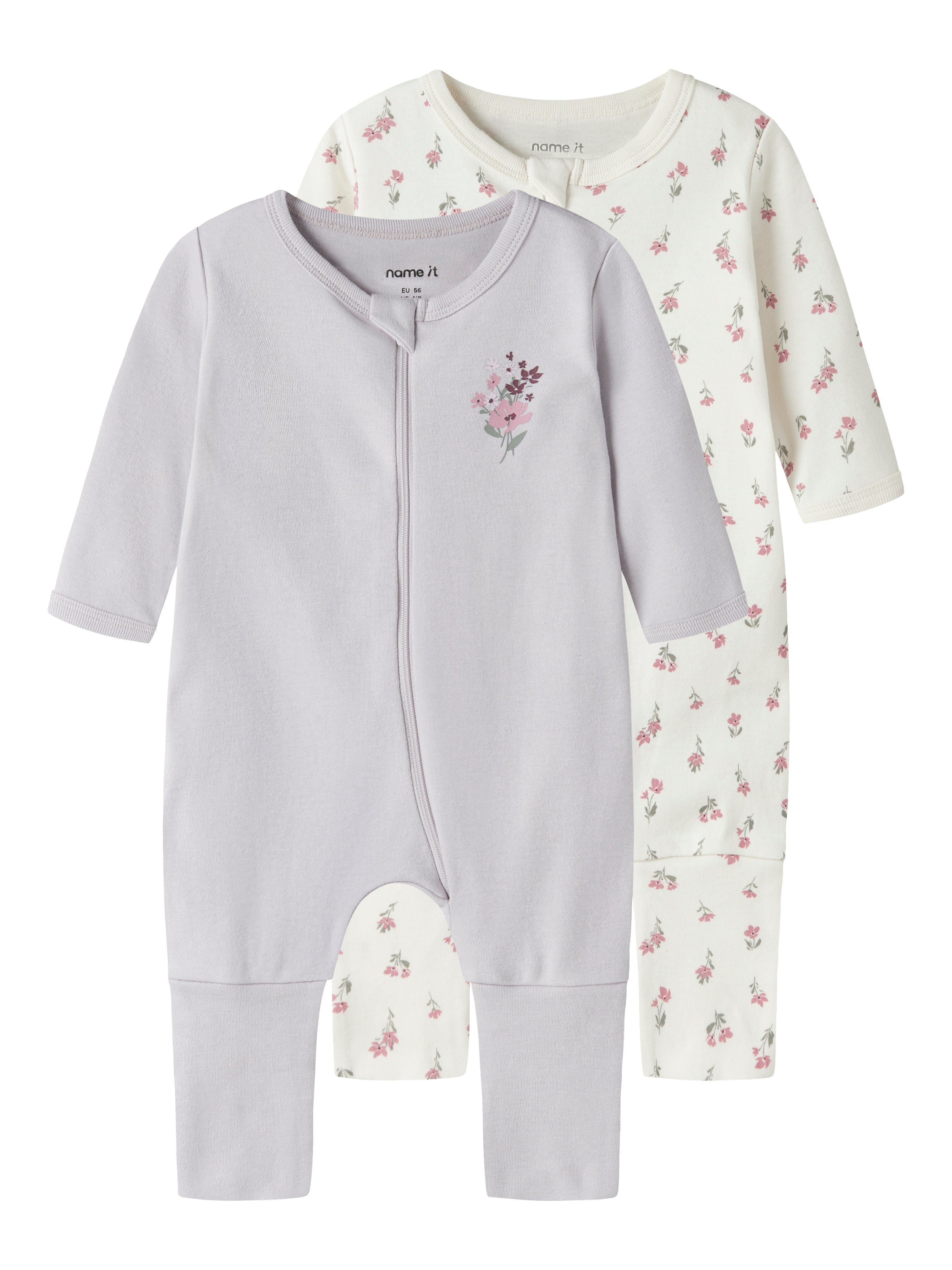 Name It Nightsuit 2 pak Flower - Jet Stream