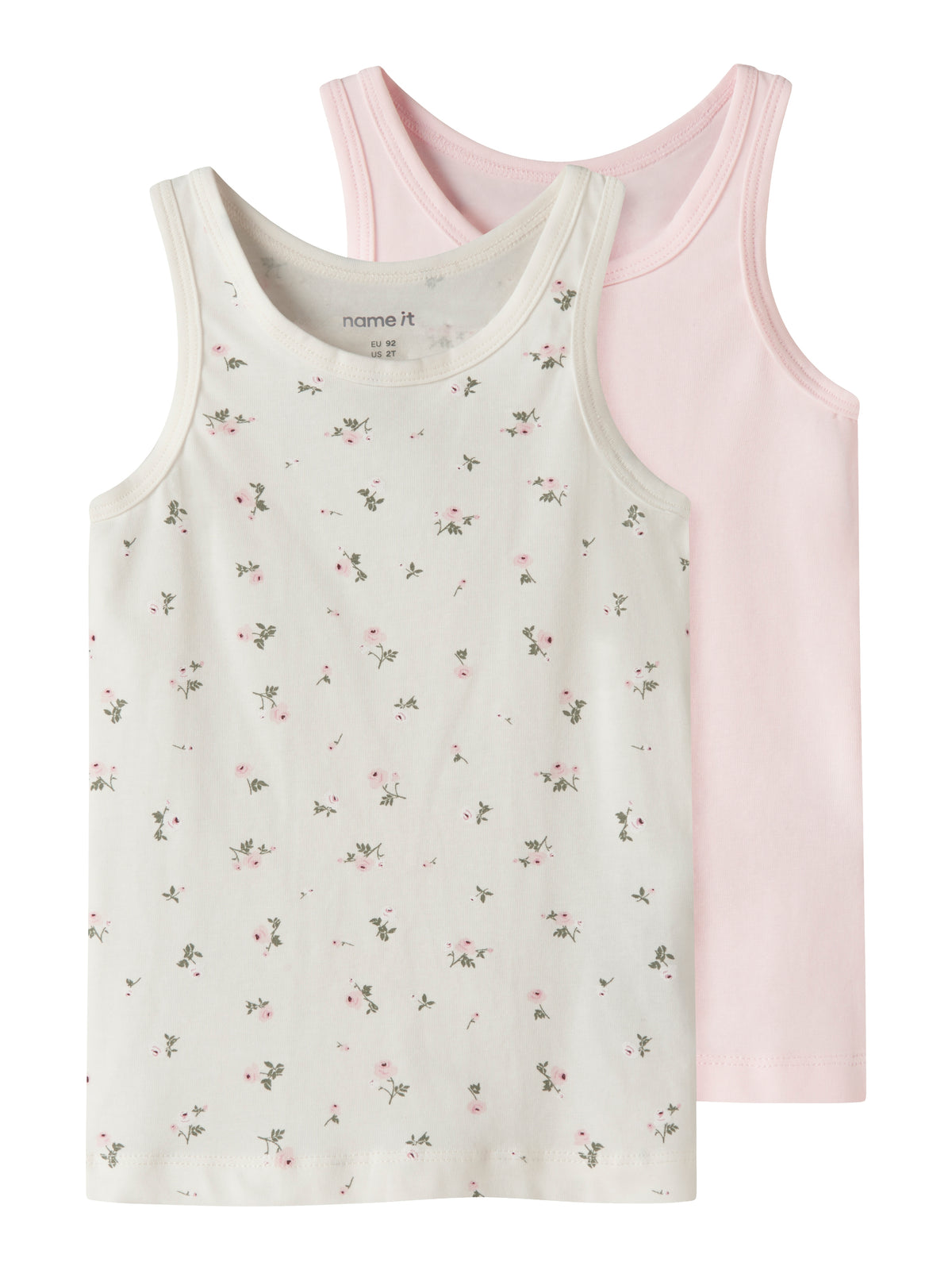 Name It Tank Top 2pak Jet Stream Flower - Jet Stream w/ Ballerina