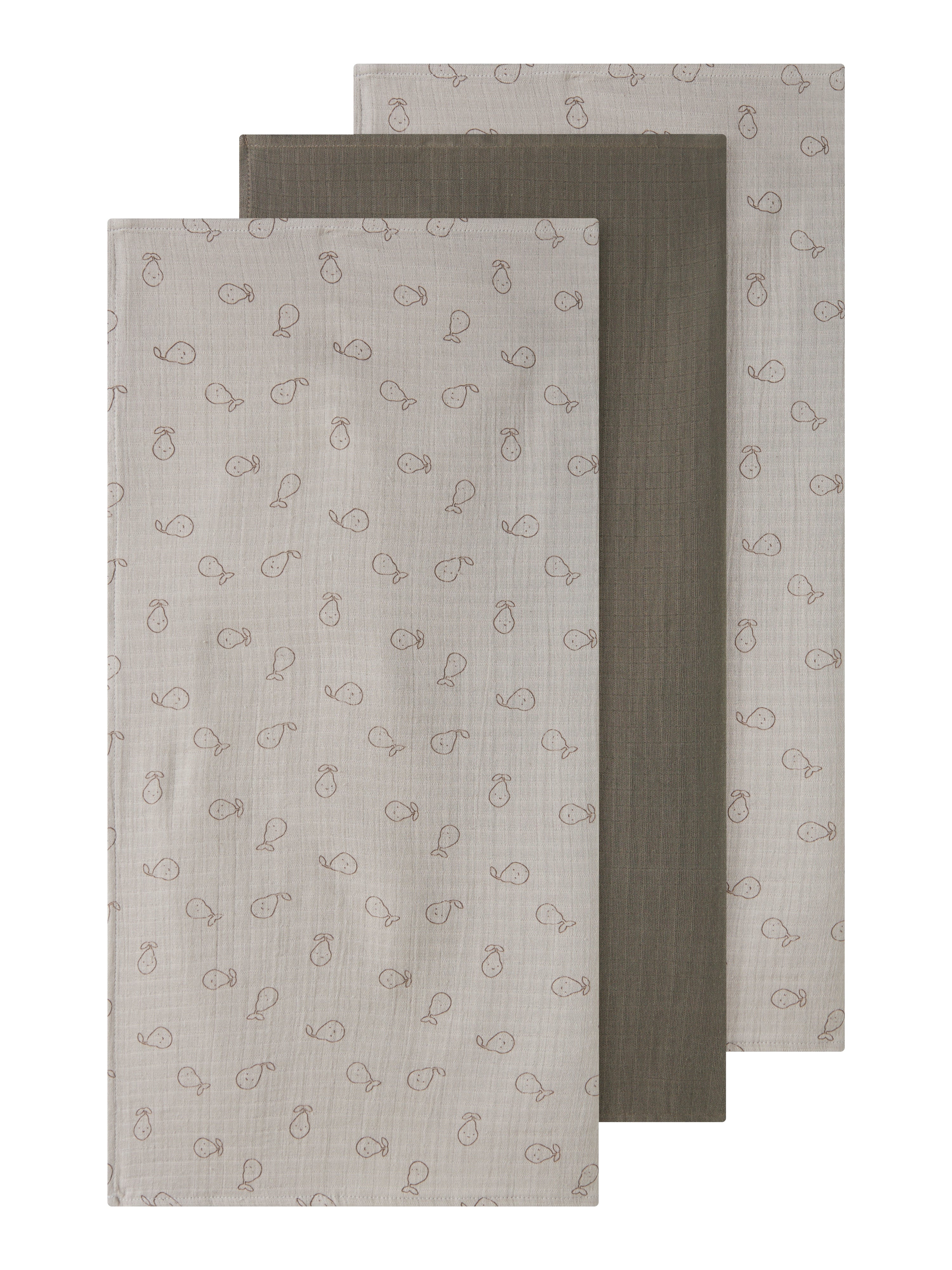 Name It Ohappy Stofbleer 3 pak - Chateau Gray