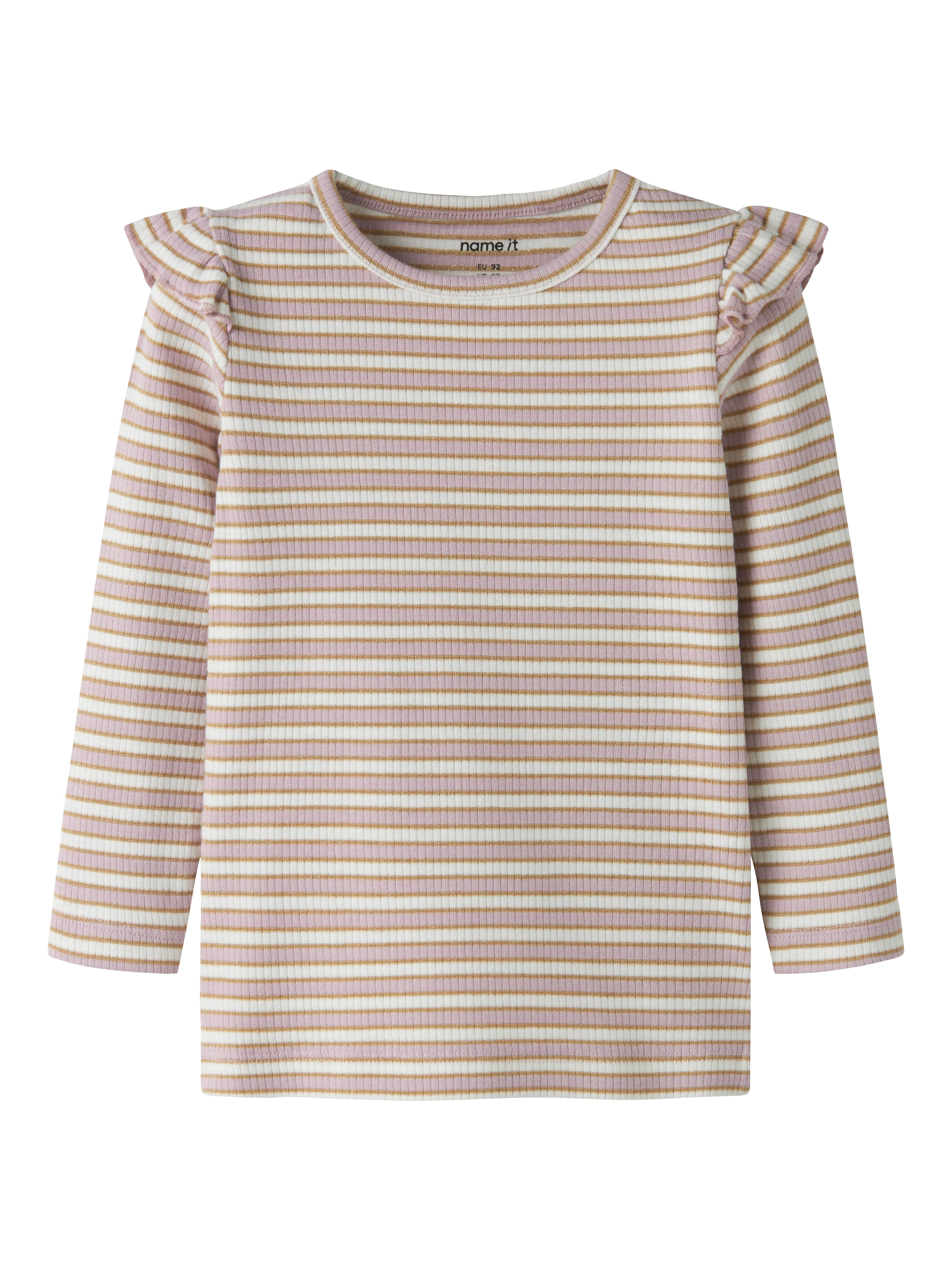Name It Taias LS Slim Top - Dawn Pink