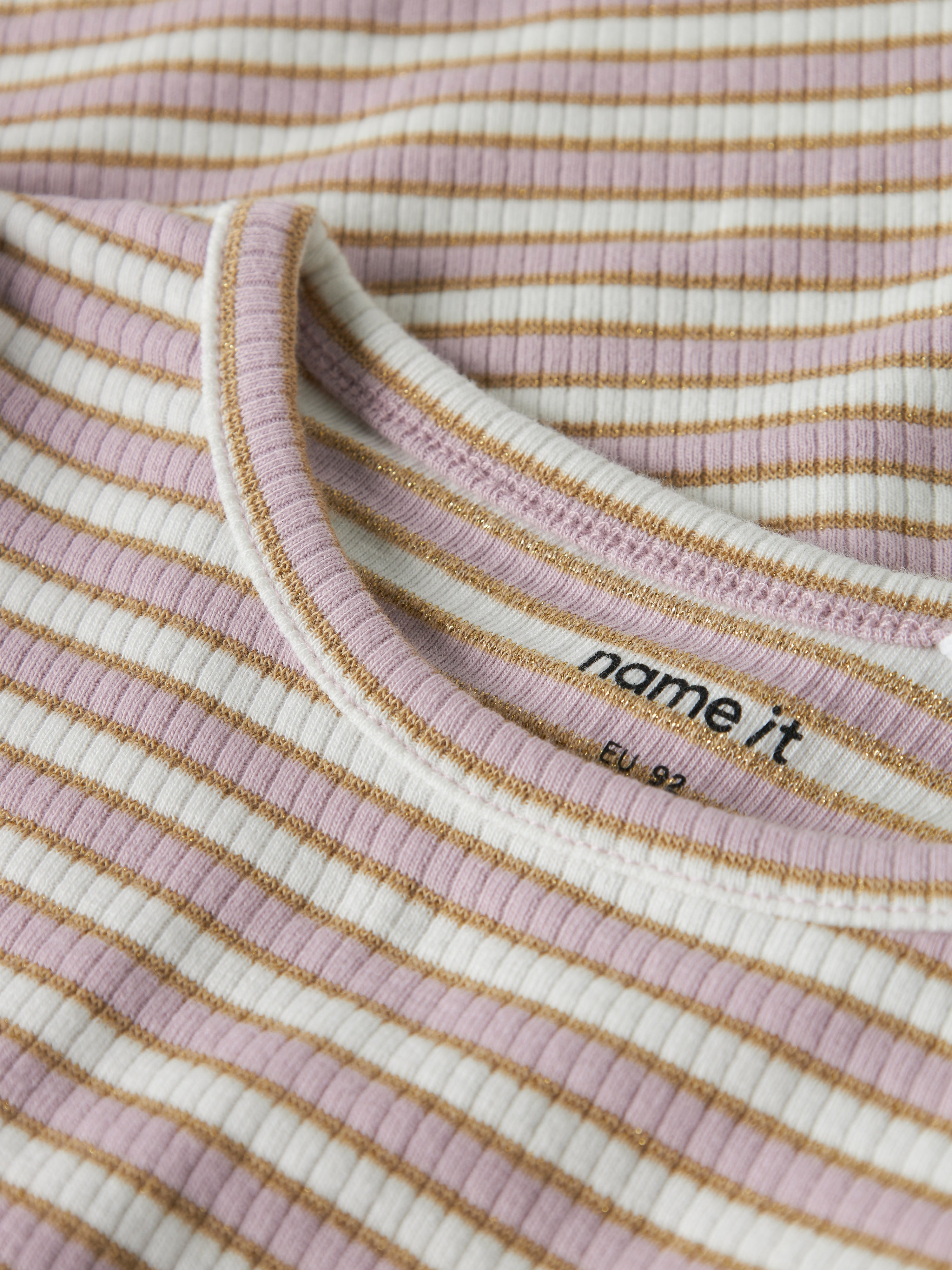 Name It Taias LS Slim Top - Dawn Pink